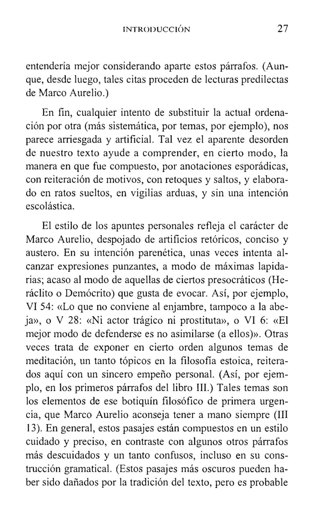 MARCO AURELIO
MEDITACIONES
BIBLIOTECA CLASICA GREDOS ## MEDITACIONES # BIBLIOTECA CLÁSICA GREDOS, 5 MARCO AURELIO
MEDITACIONES
INTRODUCC