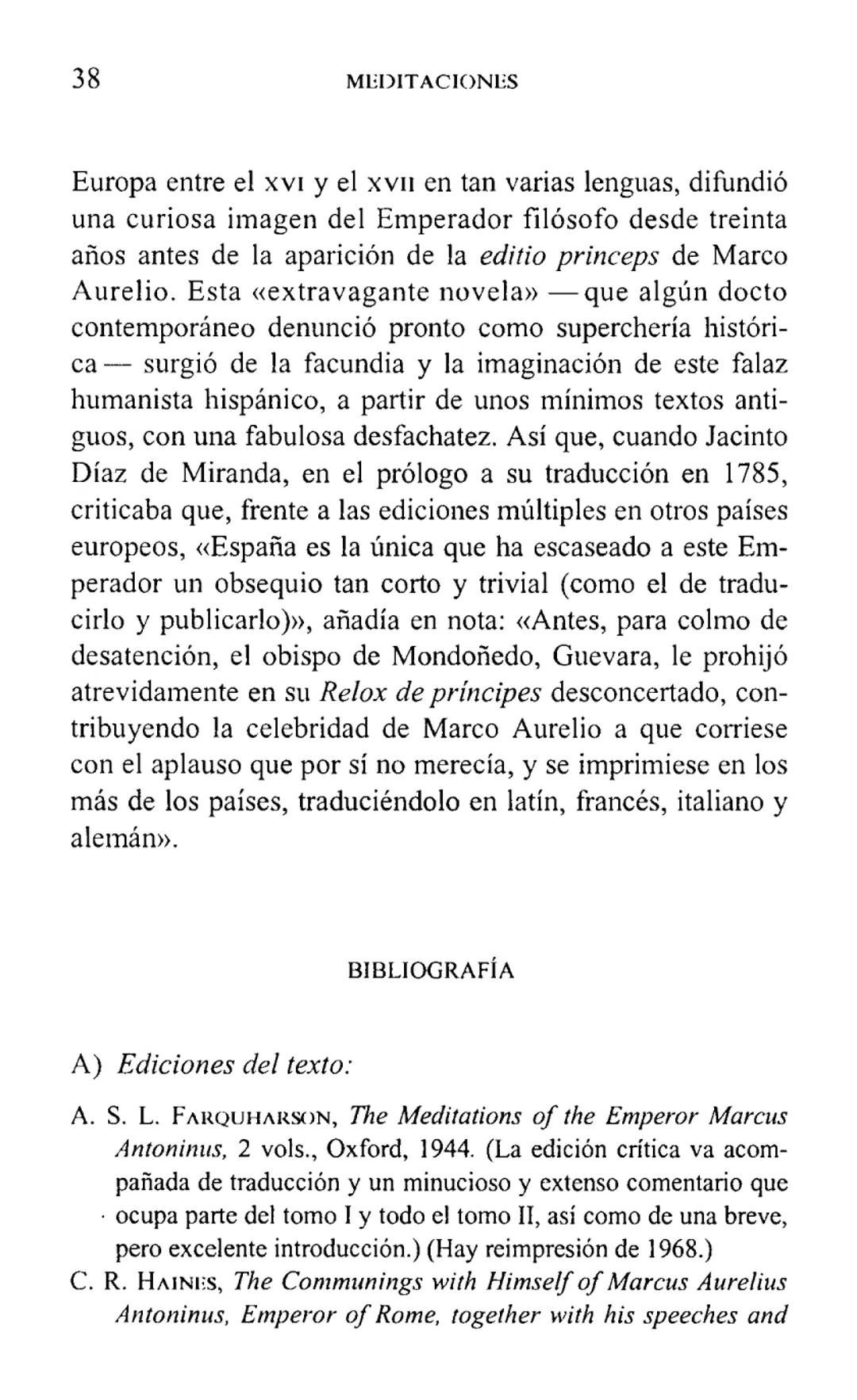 MARCO AURELIO
MEDITACIONES
BIBLIOTECA CLASICA GREDOS ## MEDITACIONES # BIBLIOTECA CLÁSICA GREDOS, 5 MARCO AURELIO
MEDITACIONES
INTRODUCC