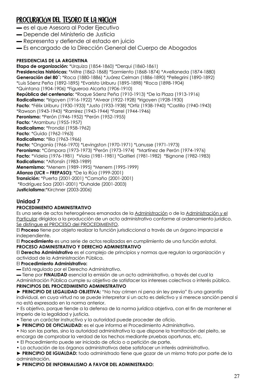 Unidad 1
# DERECHO ADMINISTRATIVO
CONCEPTO
El "Derecho Administrativo" Es una rama del Derecho Público interno que estudia
los conjuntos de