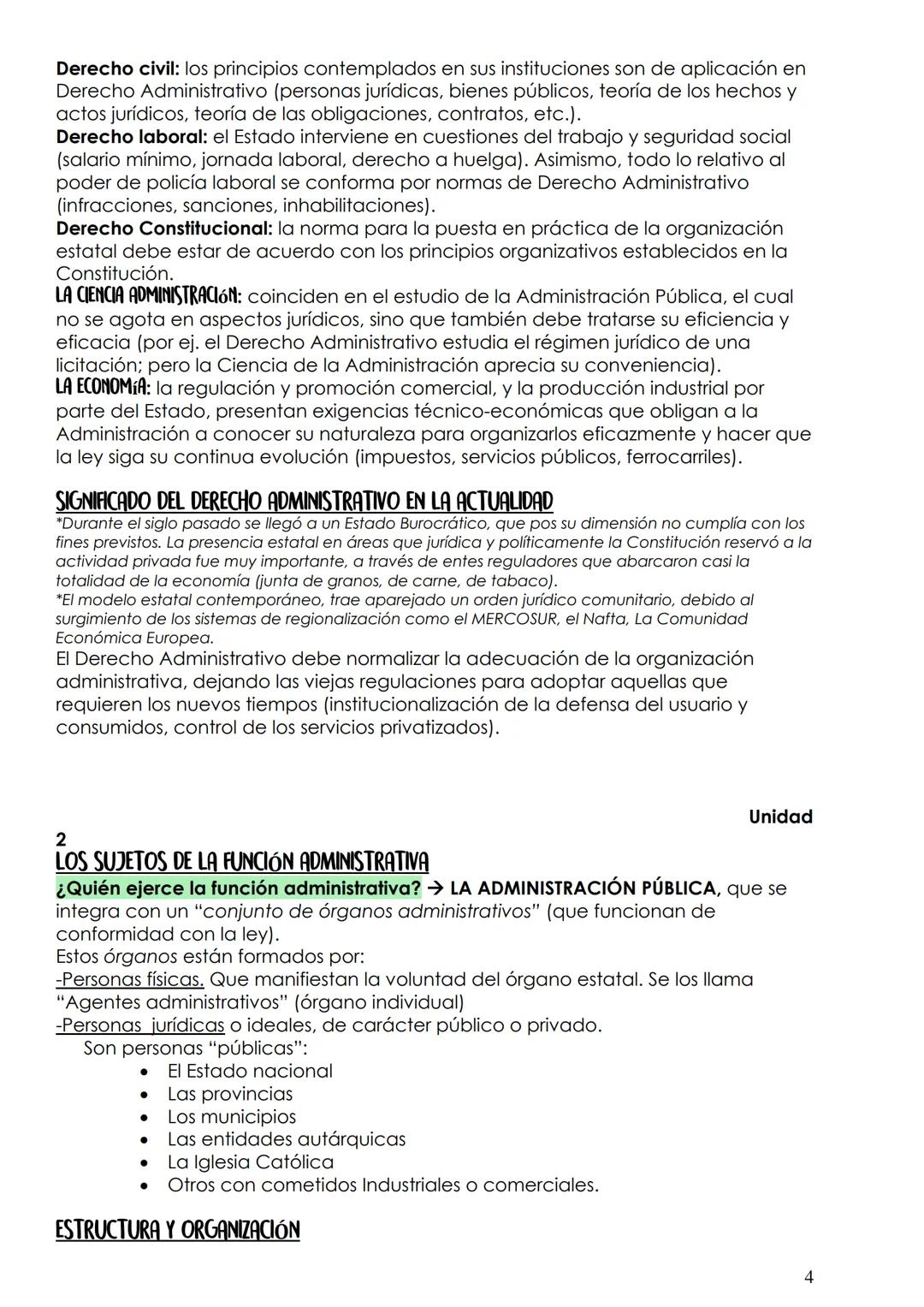 Unidad 1
# DERECHO ADMINISTRATIVO
CONCEPTO
El "Derecho Administrativo" Es una rama del Derecho Público interno que estudia
los conjuntos de