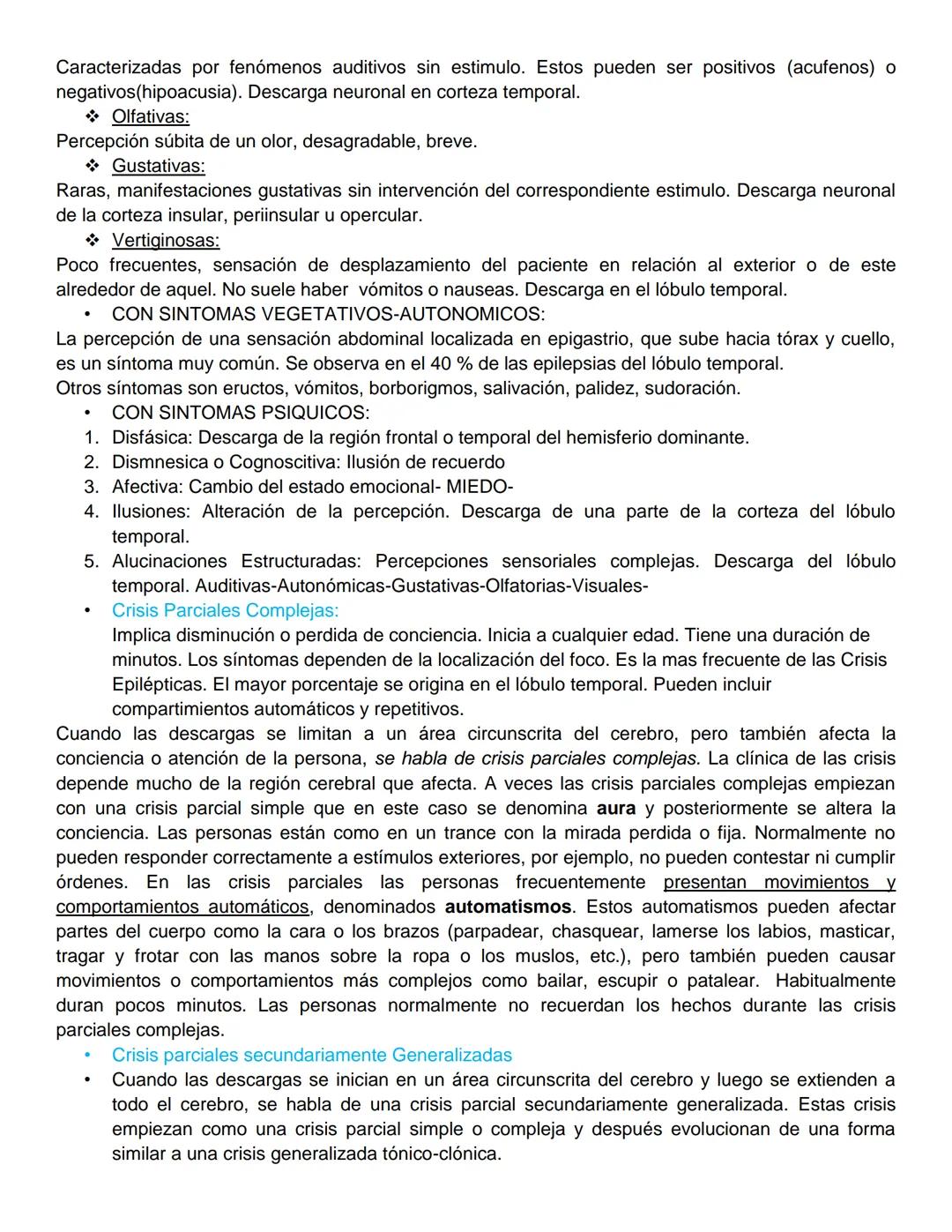 --- OCR Start ---
SUPER RESUMEN DE ACV Y EPILEPSIA.
• ACV
+ Definición: Un Accidente Cerebro Vascular consiste en la interrupción parcial de