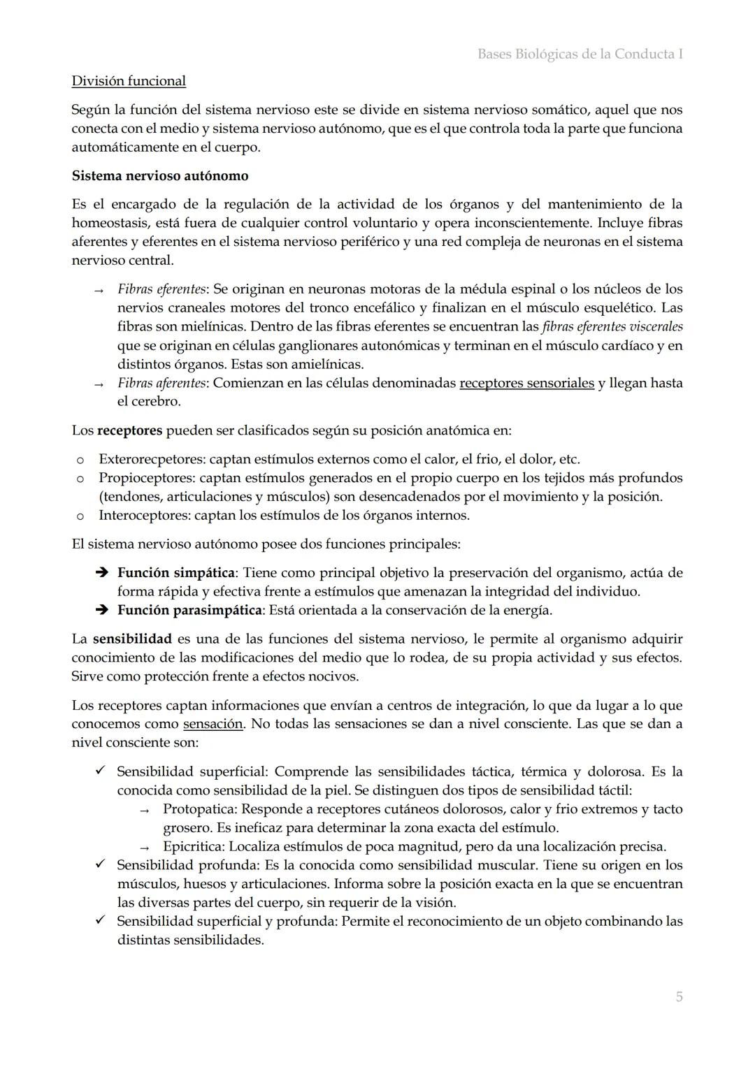 # Bases Biológicas de la Conducta I
Bases biológicas de la conducta I
SISITEMA NERVIOSO
Es el conjunto de formaciones anatómicas que tien