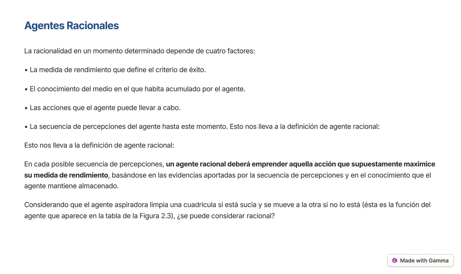 Inteligencia Artificial
Made with Gamma --- OCR Start ---
Conceptos relacionados con la IA
Inteligencia Artificial
La IA es la capacidad de