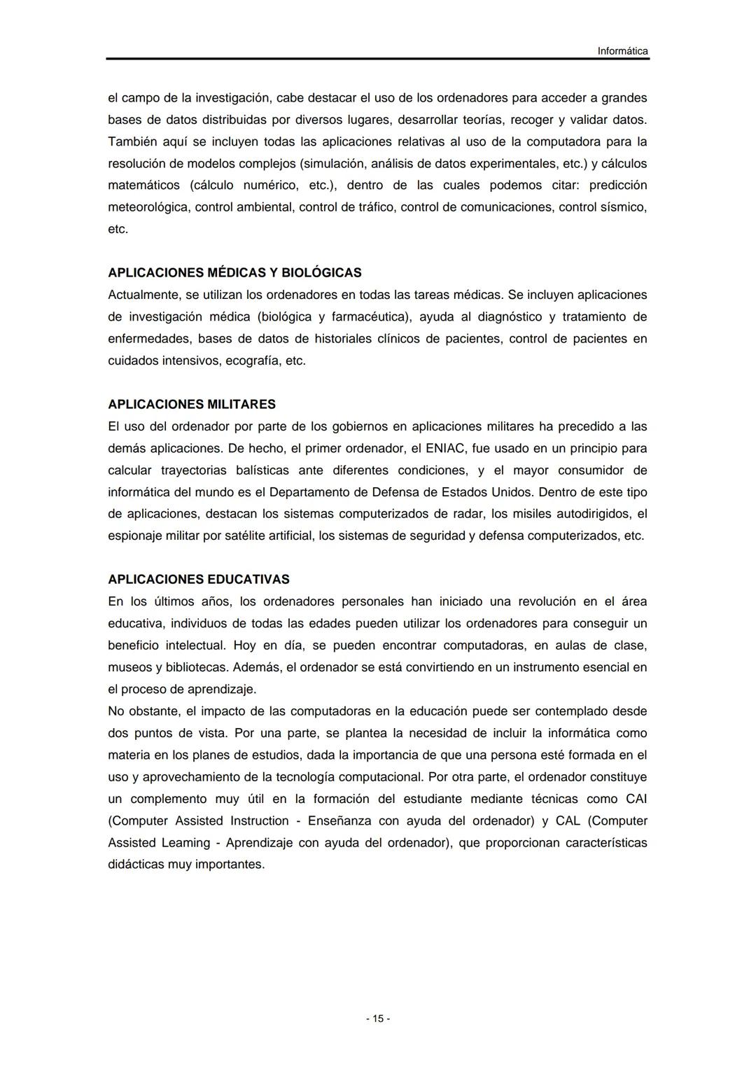UNIVERSIDAD NACIONAL DE
SANTIAGO DEL ESTERO
Facultad de Ciencias Exactas y
Tecnologías
Departamento de Informática
Asignatura: INFORMÁTIC