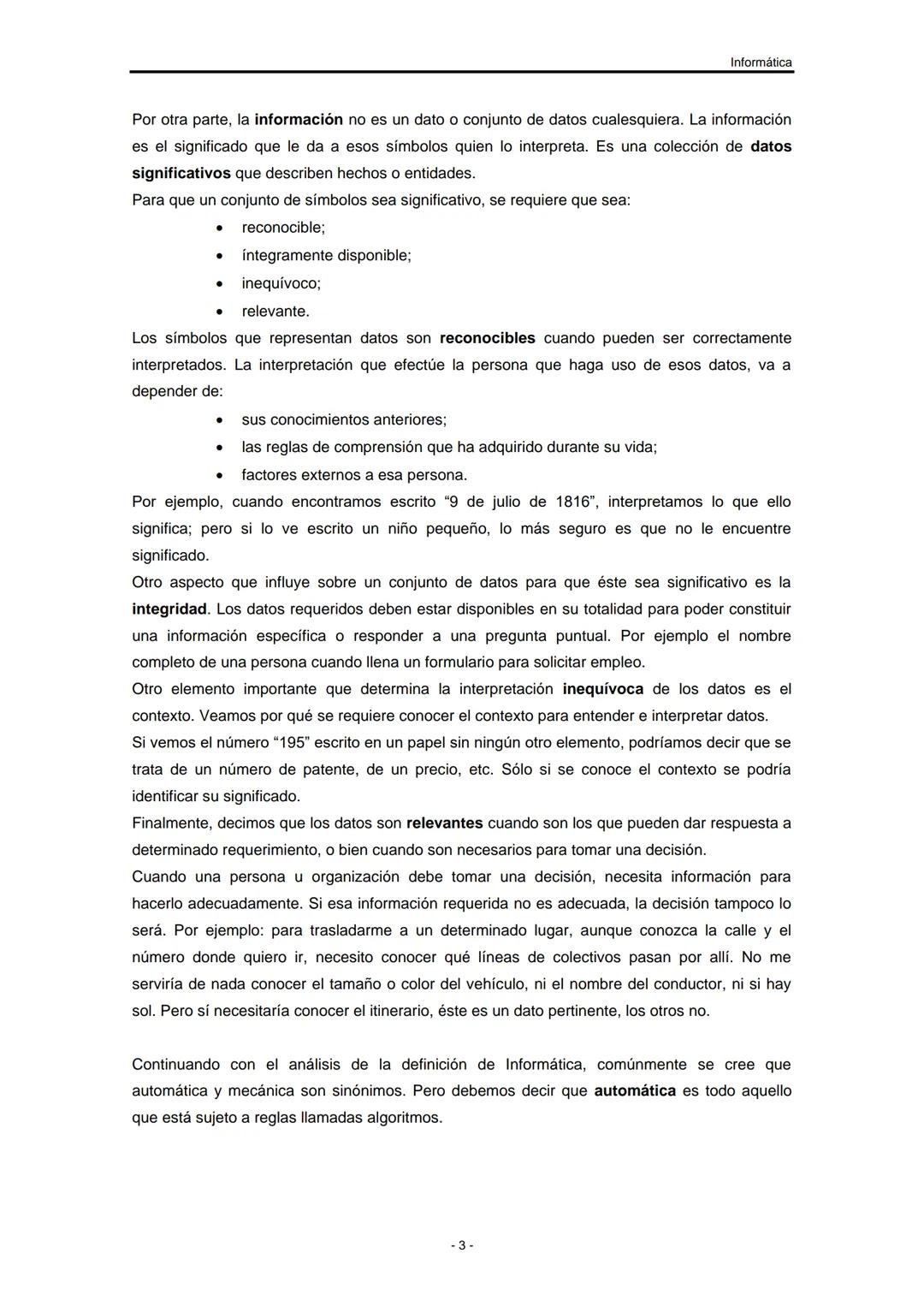 UNIVERSIDAD NACIONAL DE
SANTIAGO DEL ESTERO
Facultad de Ciencias Exactas y
Tecnologías
Departamento de Informática
Asignatura: INFORMÁTIC