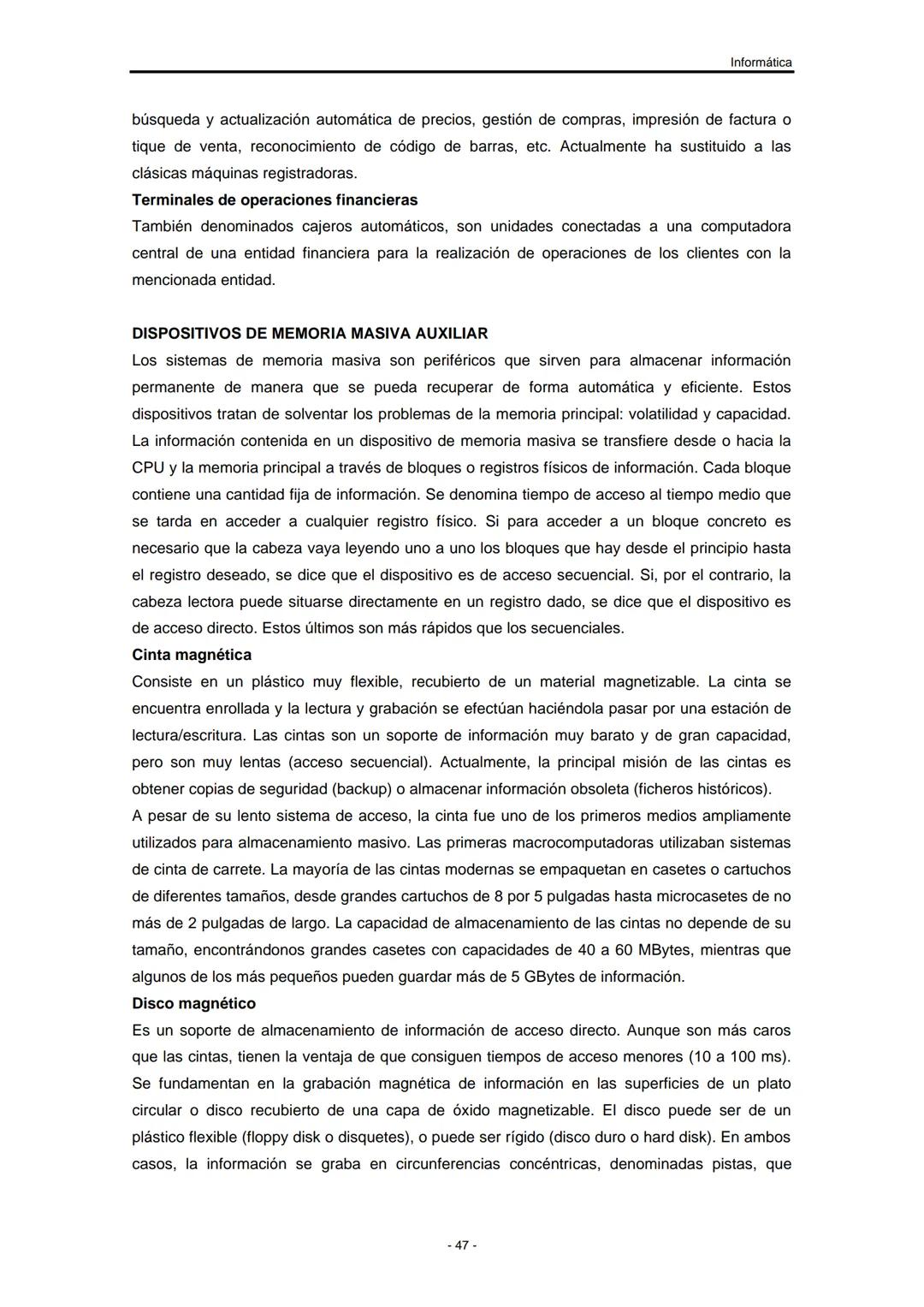 UNIVERSIDAD NACIONAL DE
SANTIAGO DEL ESTERO
Facultad de Ciencias Exactas y
Tecnologías
Departamento de Informática
Asignatura: INFORMÁTIC
