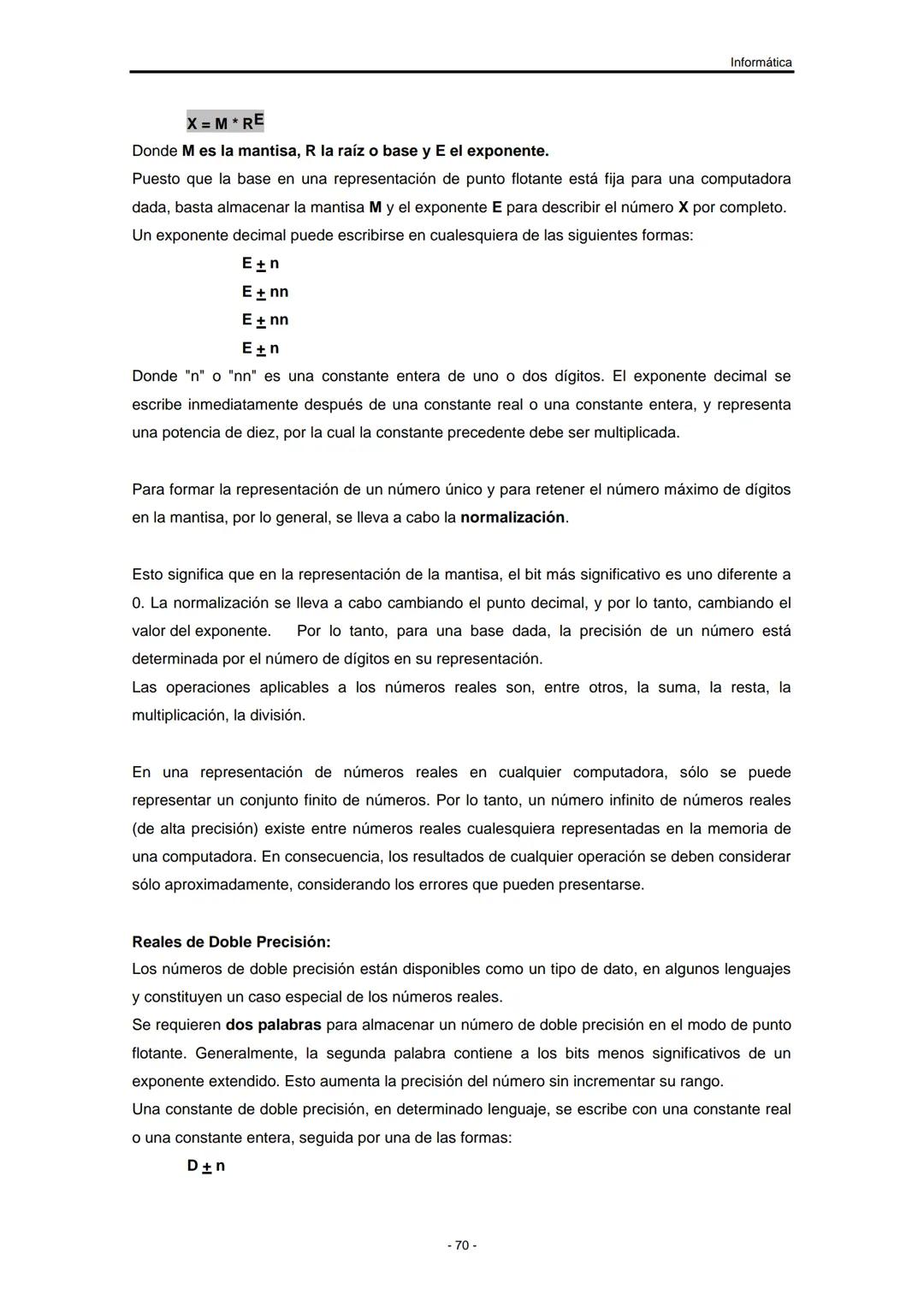 UNIVERSIDAD NACIONAL DE
SANTIAGO DEL ESTERO
Facultad de Ciencias Exactas y
Tecnologías
Departamento de Informática
Asignatura: INFORMÁTIC