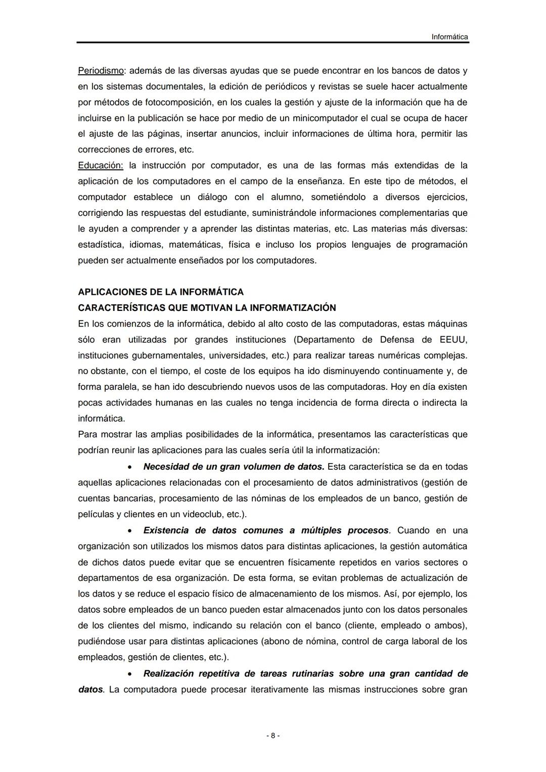 UNIVERSIDAD NACIONAL DE
SANTIAGO DEL ESTERO
Facultad de Ciencias Exactas y
Tecnologías
Departamento de Informática
Asignatura: INFORMÁTIC
