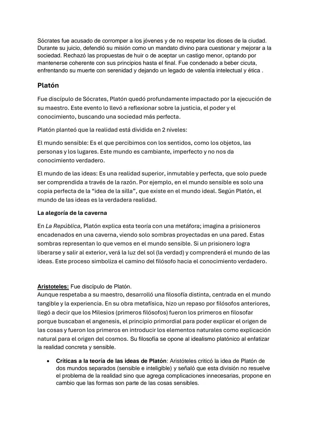 # Resumen Filosofia:
Definición: La palabra Filosofía surge de la expresión "amor al saber" y algunos la
definen como la "madre de las cienc