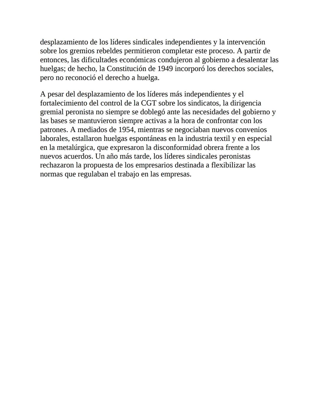 3. La economía del primer peronismo (1946-1955)
La década peronista fue -y aún es- un período clave para explicar el
desenvolvimiento de la