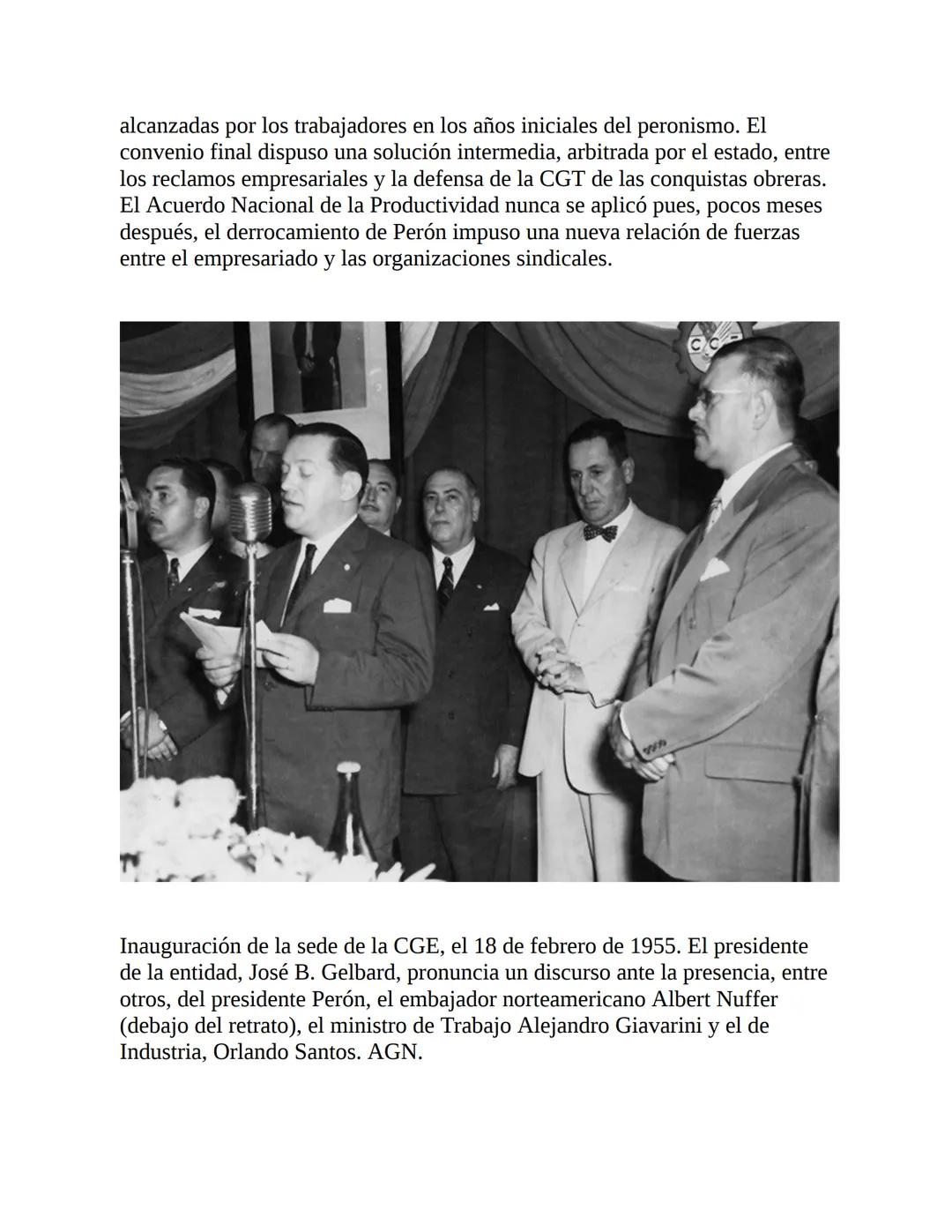 3. La economía del primer peronismo (1946-1955)
La década peronista fue -y aún es- un período clave para explicar el
desenvolvimiento de la