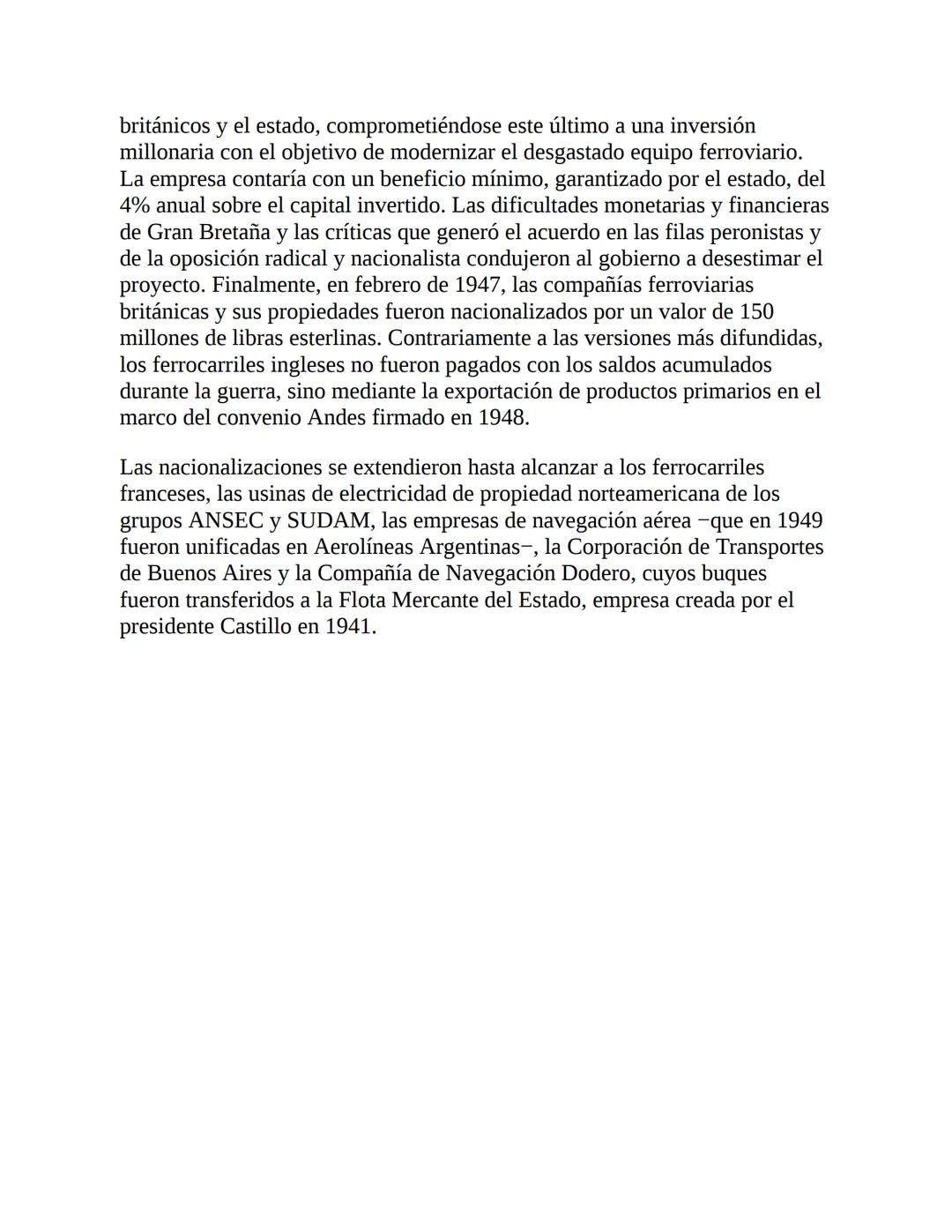 3. La economía del primer peronismo (1946-1955)
La década peronista fue -y aún es- un período clave para explicar el
desenvolvimiento de la