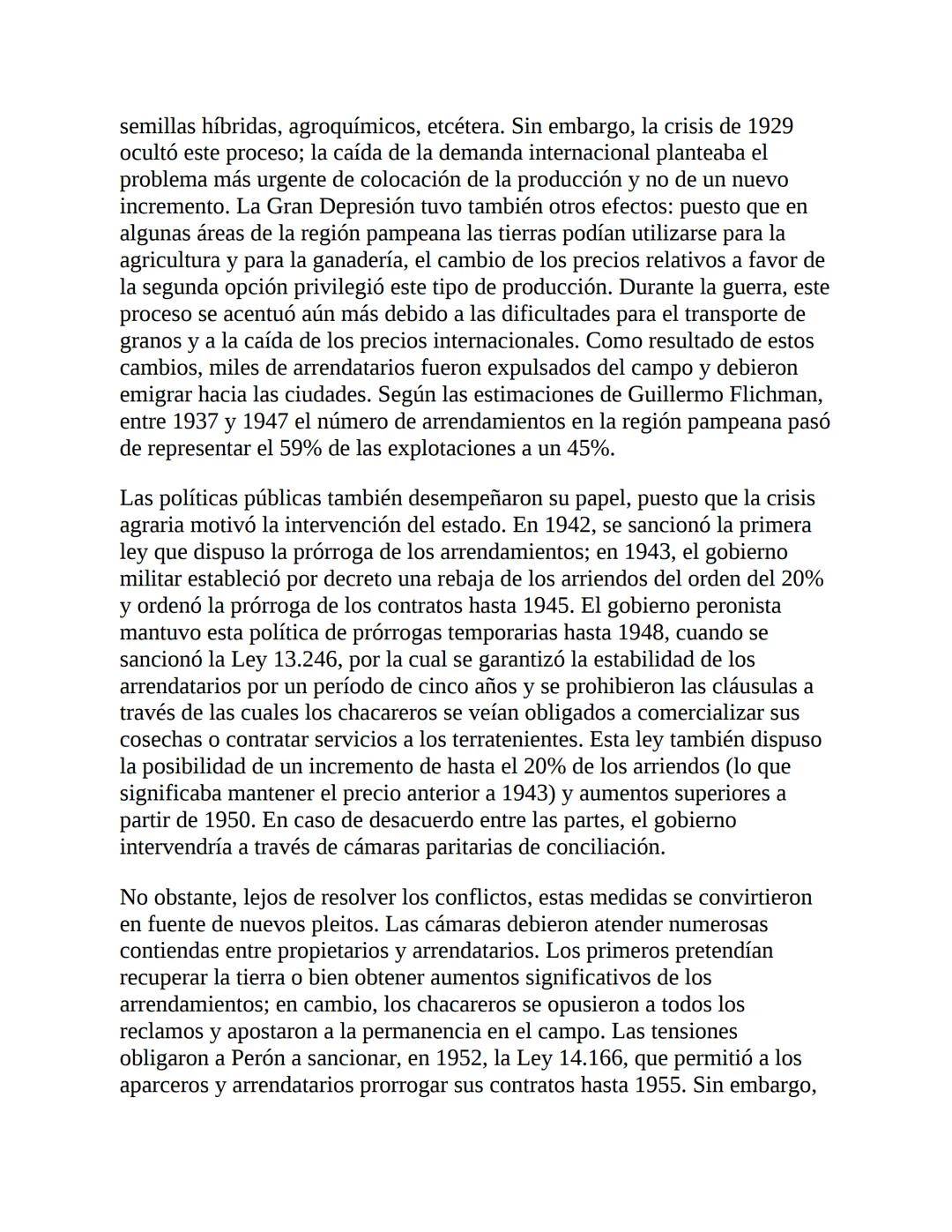 3. La economía del primer peronismo (1946-1955)
La década peronista fue -y aún es- un período clave para explicar el
desenvolvimiento de la