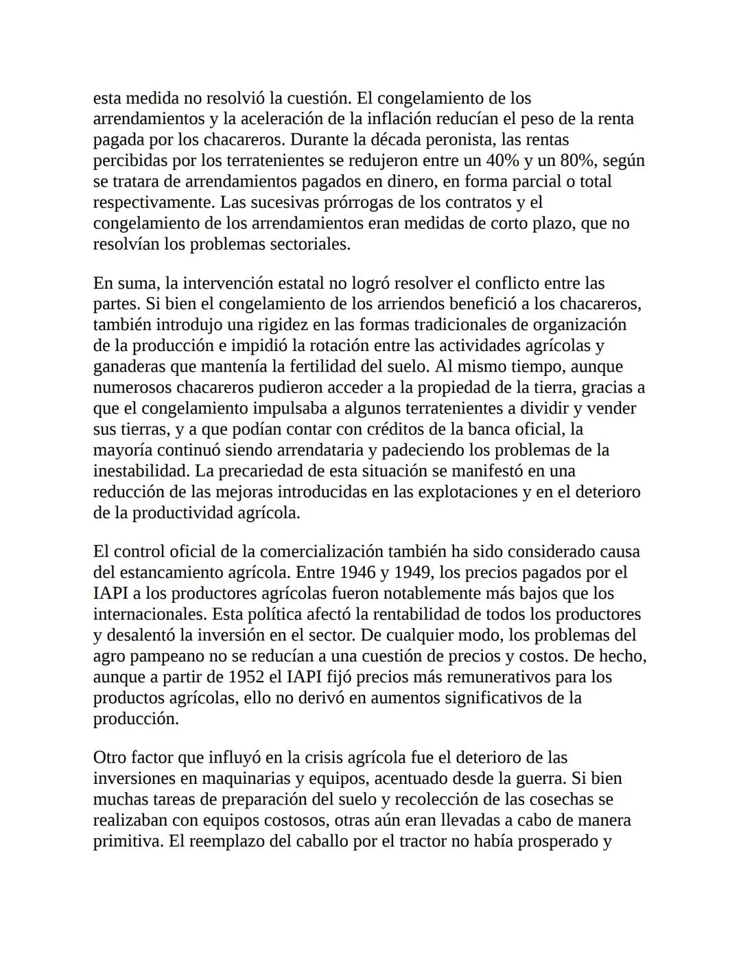 3. La economía del primer peronismo (1946-1955)
La década peronista fue -y aún es- un período clave para explicar el
desenvolvimiento de la