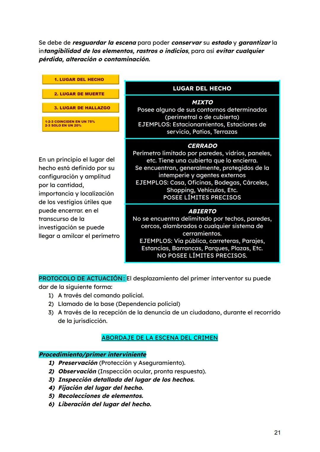 # Unidad Número 1
La CRIMINALÍSTICA es de importancia en el área de la investigación. Se encarga
de la investigación de un hecho criminal y
