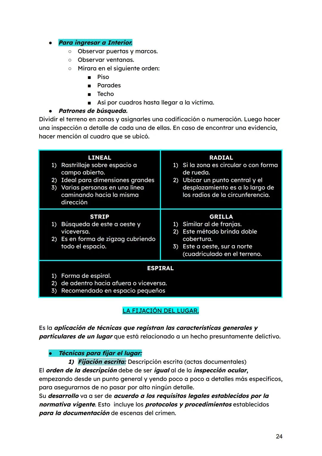 # Unidad Número 1
La CRIMINALÍSTICA es de importancia en el área de la investigación. Se encarga
de la investigación de un hecho criminal y