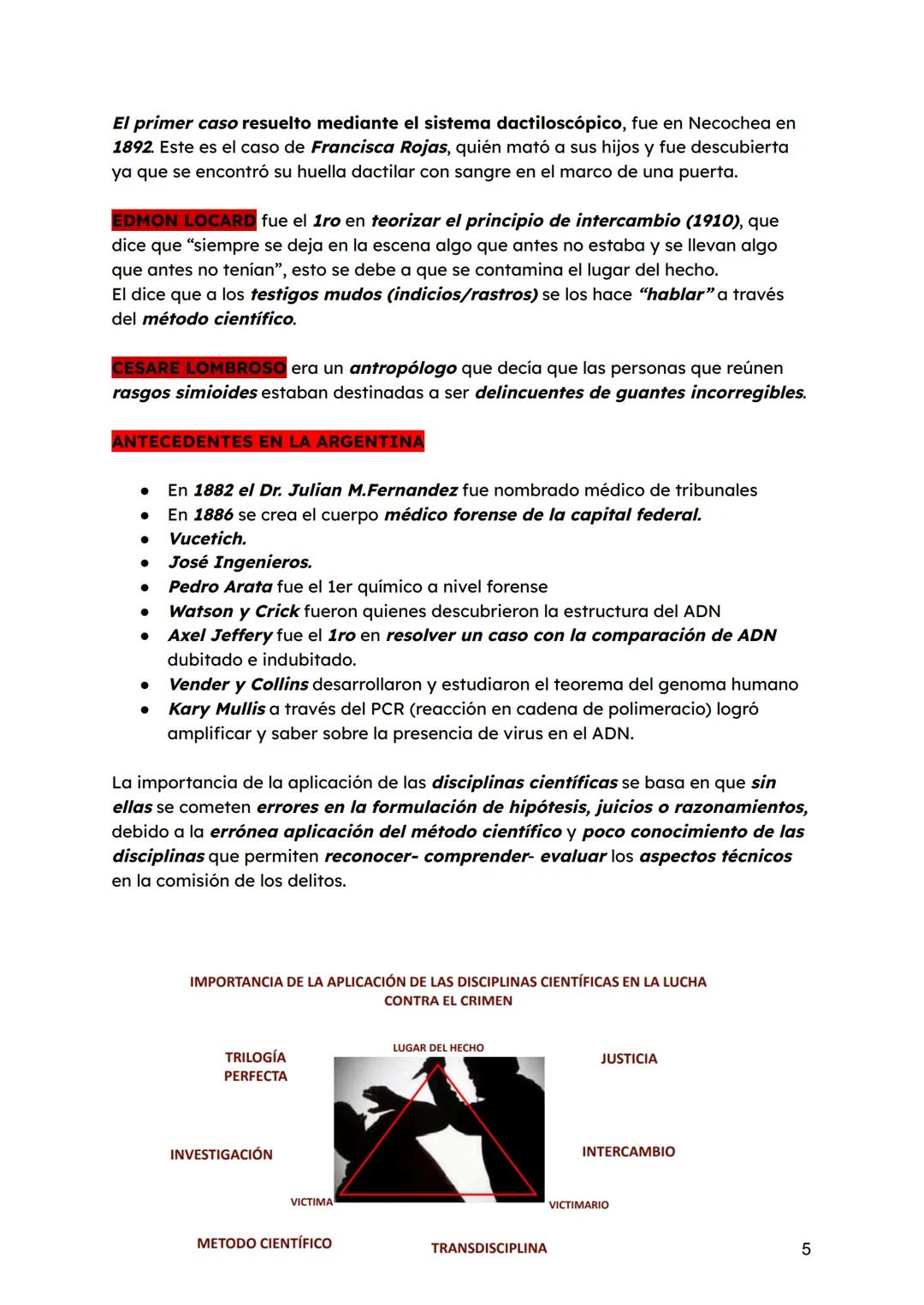 # Unidad Número 1
La CRIMINALÍSTICA es de importancia en el área de la investigación. Se encarga
de la investigación de un hecho criminal y