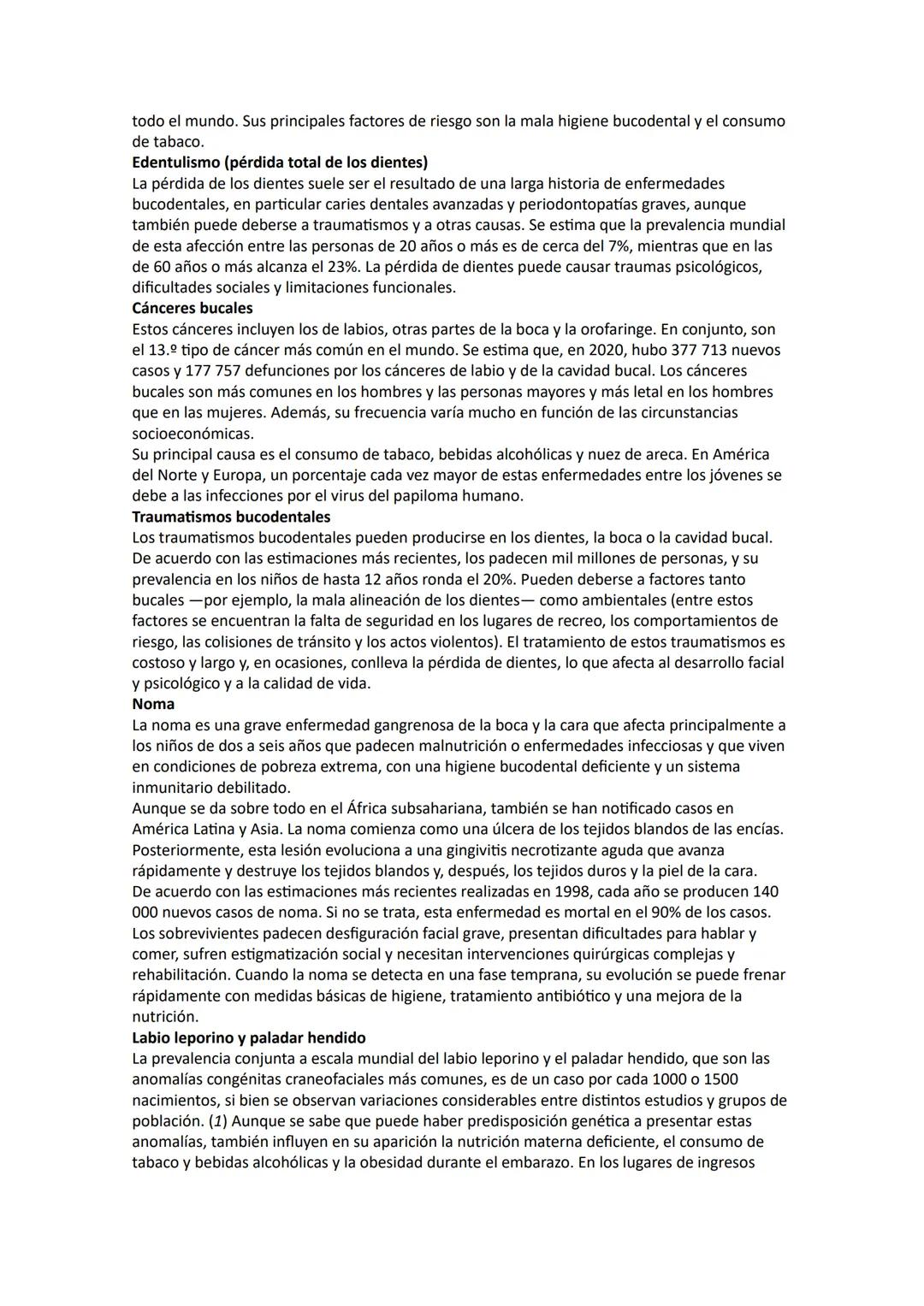 # Salud bucodental
6 de noviembre de 2024
Datos y cifras
* Las enfermedades bucodentales, pese a ser en su mayoría prevenibles, suponen