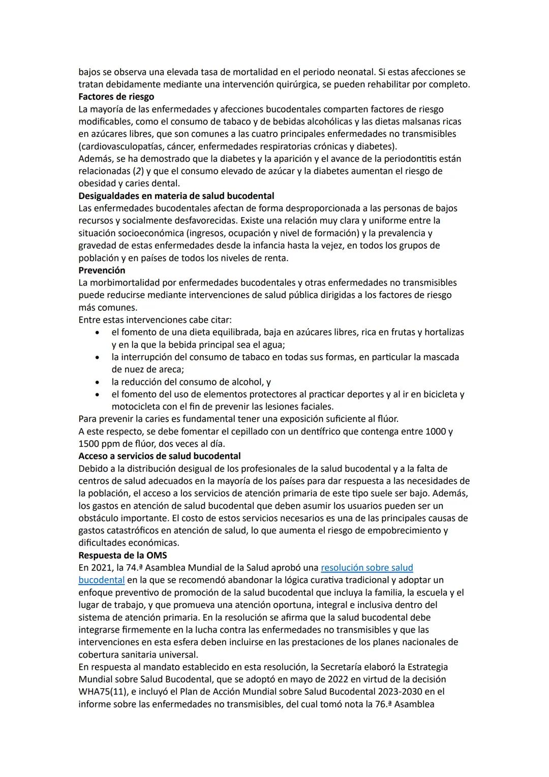 # Salud bucodental
6 de noviembre de 2024
Datos y cifras
* Las enfermedades bucodentales, pese a ser en su mayoría prevenibles, suponen