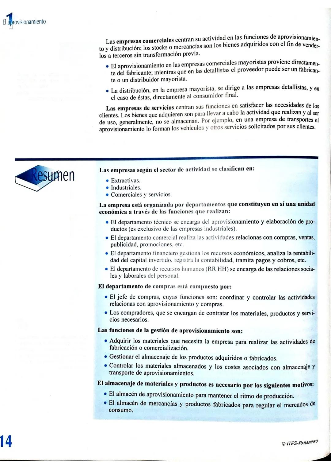 # Capítulo
# 1
# El aprovisionamiento
## Introducción
La gestión del aprovisionamiento es uno de los mayores problemas que se plan-
tean