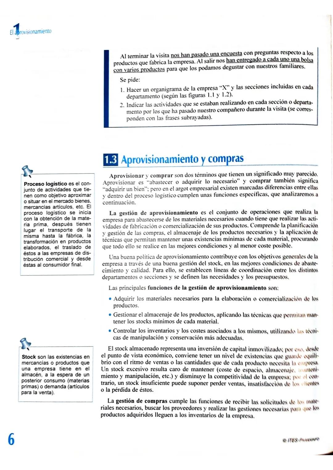 # Capítulo
# 1
# El aprovisionamiento
## Introducción
La gestión del aprovisionamiento es uno de los mayores problemas que se plan-
tean