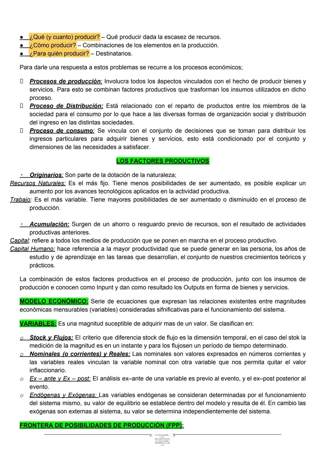# UNIDAD N° 1
**Economía:** Es una ciencia que estudia las formas de conductas y actividades humanas que se vinculan
con la asignación y ad