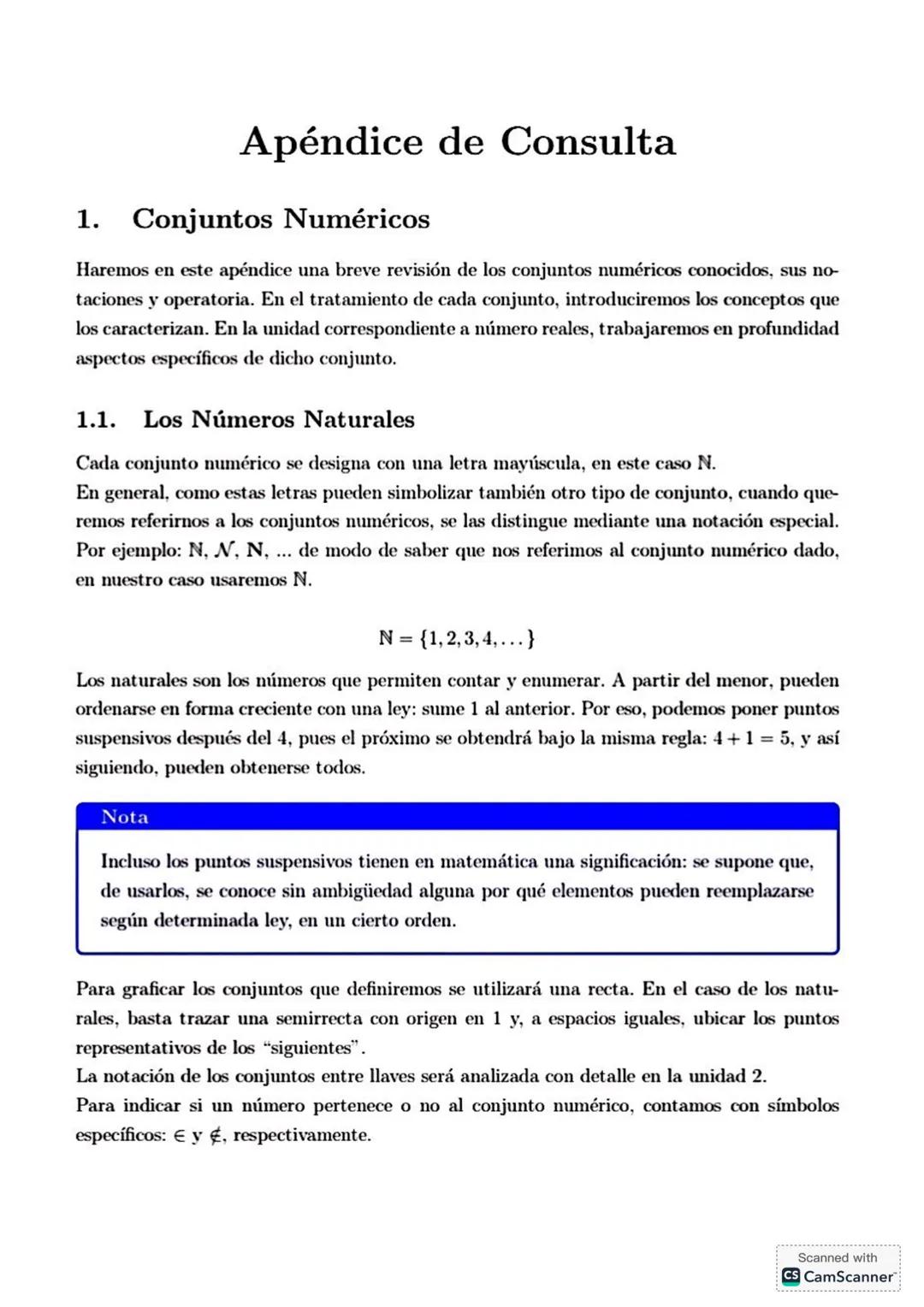 Clasifican de conjuntos numéricos