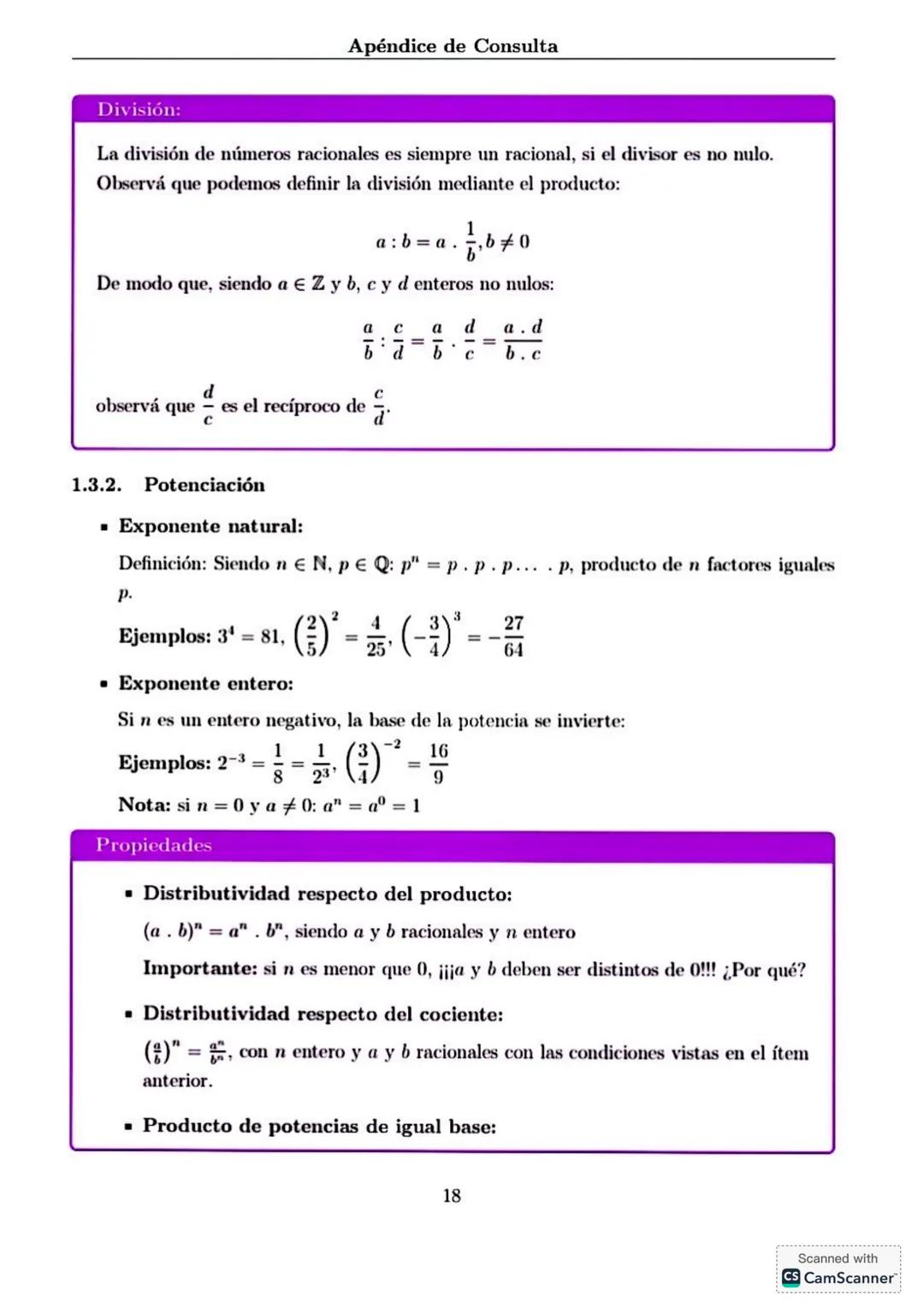 # Apéndice de Consulta
1. **Conjuntos Numéricos**
Haremos en este apéndice una breve revisión de los conjuntos numéricos conocidos, sus no
