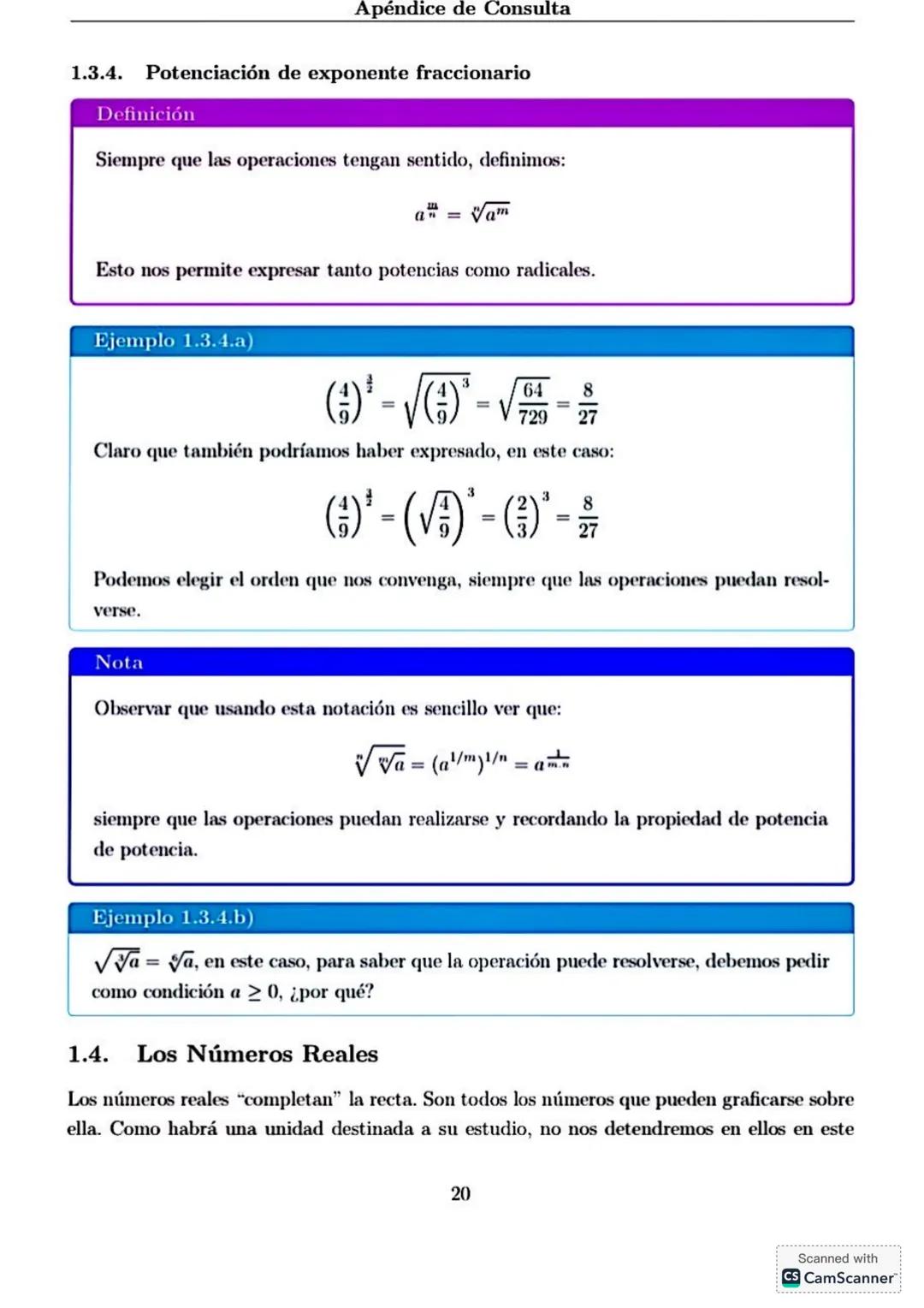 # Apéndice de Consulta
1. **Conjuntos Numéricos**
Haremos en este apéndice una breve revisión de los conjuntos numéricos conocidos, sus no