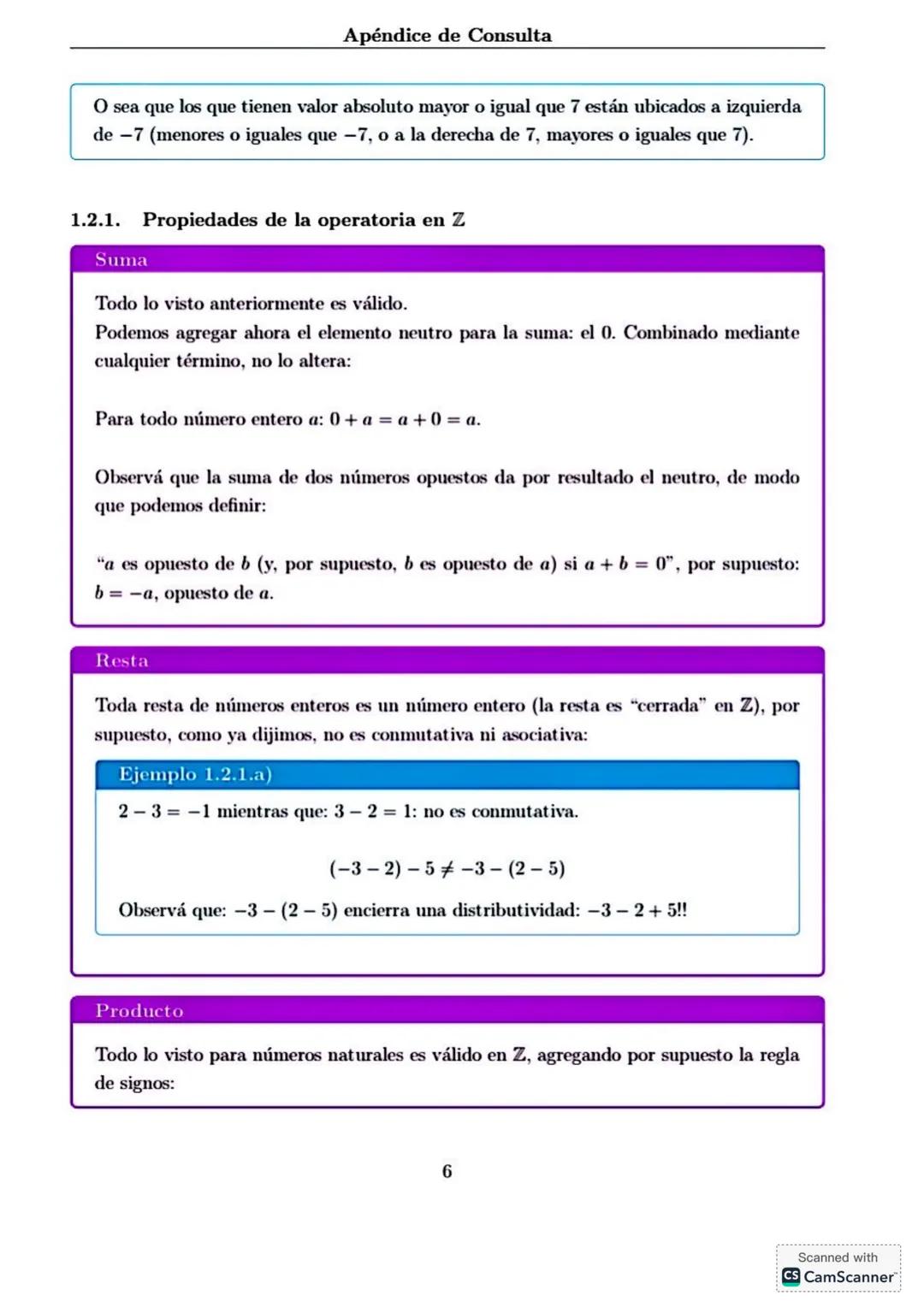 # Apéndice de Consulta
1. **Conjuntos Numéricos**
Haremos en este apéndice una breve revisión de los conjuntos numéricos conocidos, sus no