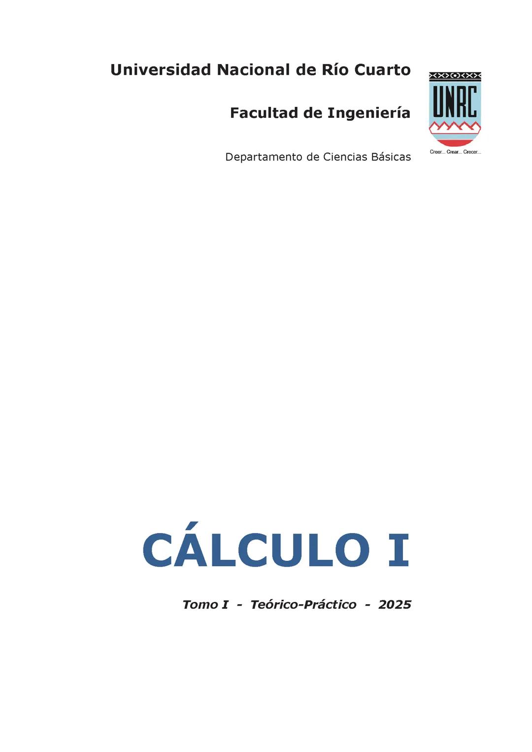 Cálculo 1 UNRC
