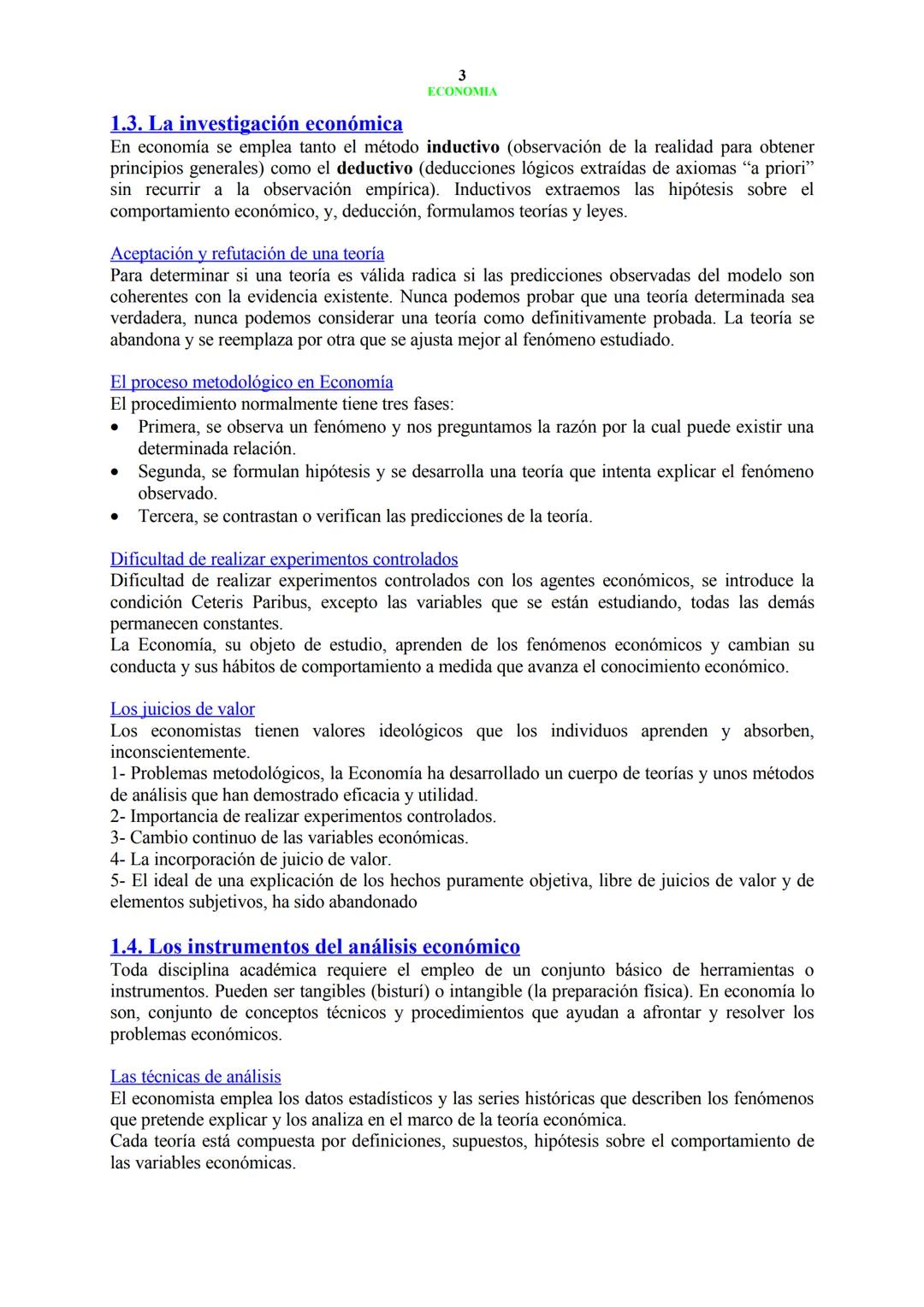 --- OCR Start ---
PRIMERA PARTE
CAPITULO !
1
ECONOMIA
El concepto y el método en economía
1.1. ¿Qué se entiende por economía?
La economía su