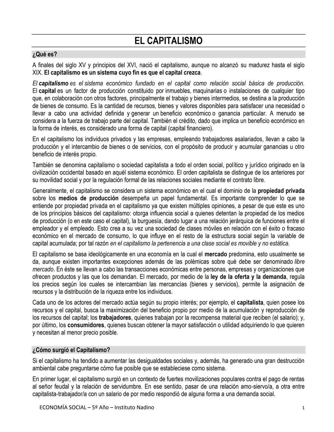 # ¿Qué es?
EL CAPITALISMO
A finales del siglo XV y principios del XVI, nació el capitalismo, aunque no alcanzó su madurez hasta el siglo
XI