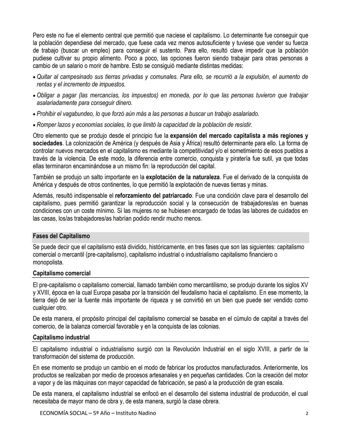 # ¿Qué es?
EL CAPITALISMO
A finales del siglo XV y principios del XVI, nació el capitalismo, aunque no alcanzó su madurez hasta el siglo
XI
