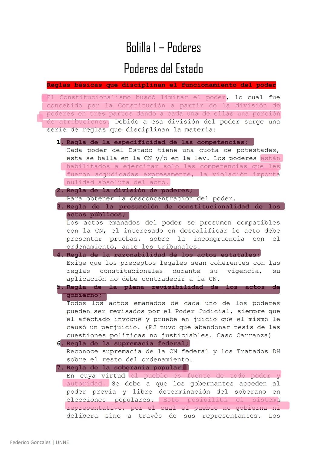 # Bolilla 1 - Poderes
Poderes del Estado
Reglas básicas que disciplinan el funcionamiento del poder
El Constitucionalismo buscó limitar e