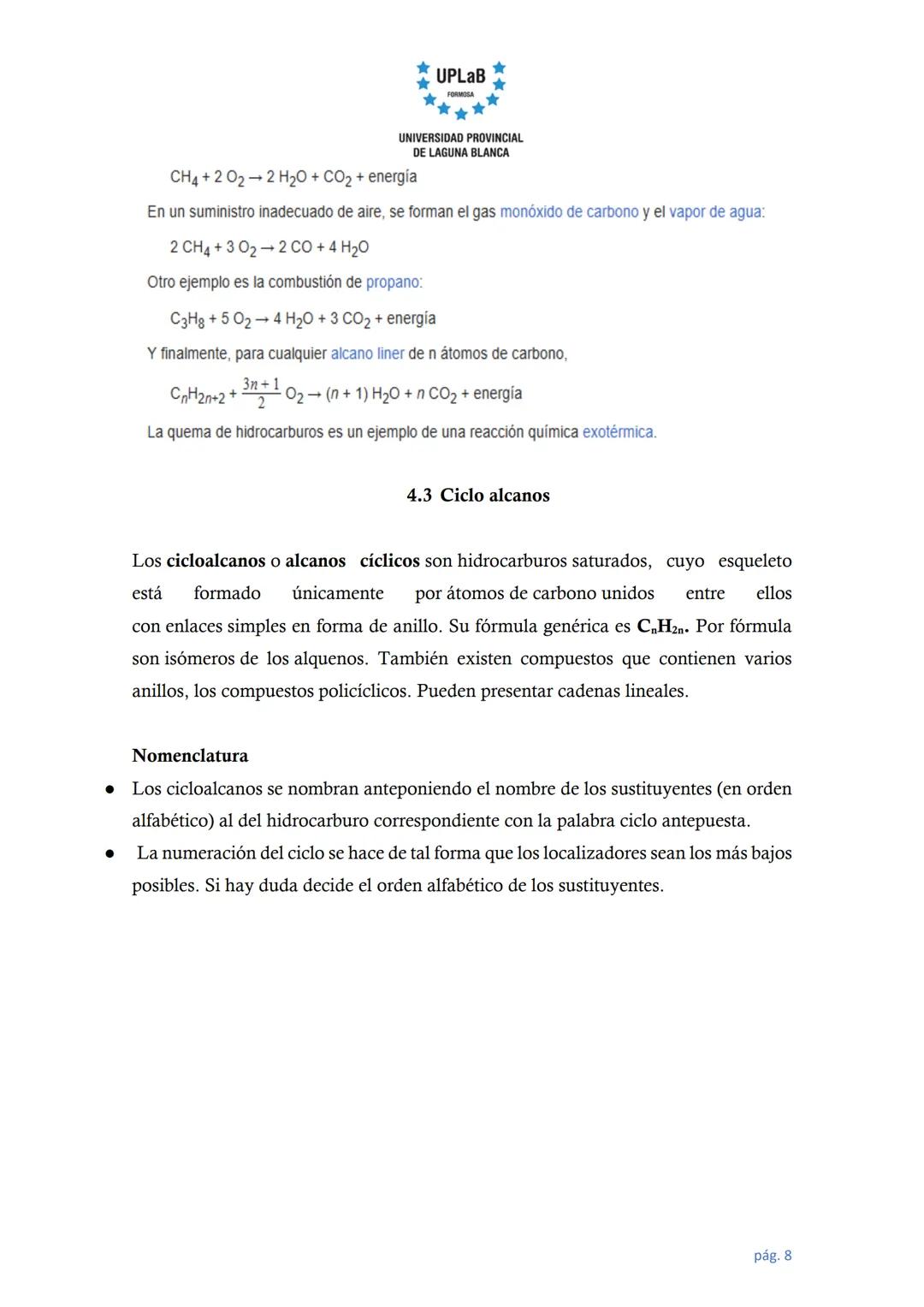 ★
UPLAB
★
★
FORMOSA
★ ★
★
UNIVERSIDAD PROVINCIAL
DE LAGUNA BLANCA
UNIVERSIDAD PROVINCIAL DE LAGUNA BLANCA
CURSO BÁSICO INTRODUCTORIO (CBI)
D