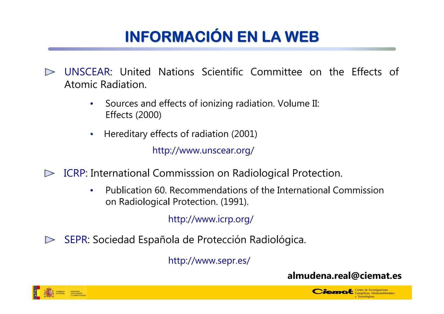 # UNIVERSIDAD COMPLUTENSE
FÍSICAS
Master de Física Biomédica. Facultad CC. Físicas- UCM
# EFECTOS BIOLÓGICOS DE LAS
# RADIACIONES IONIZANT