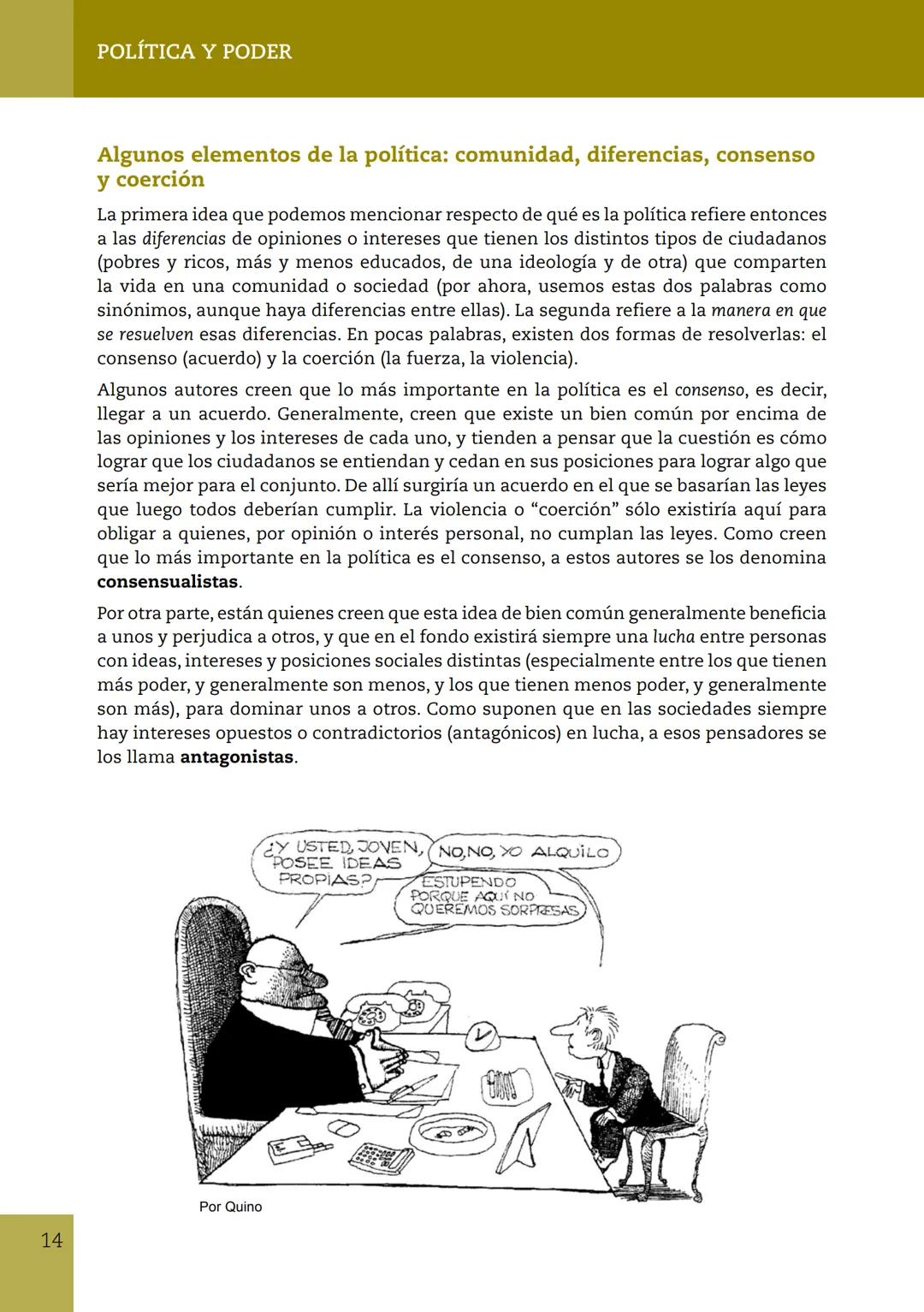 # CAPÍTULO 1
POLÍTICA Y PODER
¿QUÉ ES LA POLÍTICA?
Introducción
Lo primero que debemos tener en cuenta para definir "qué es la política"