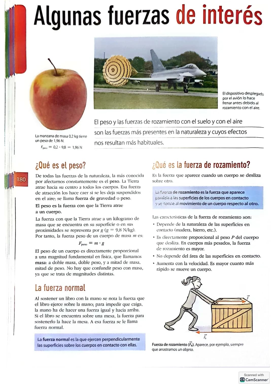 # Interacciones y fuerzas
¿Por qué cae una pelota? ¿Por qué se mueve un clip al acercarle
un imán? Porque en ambos casos existe una interac