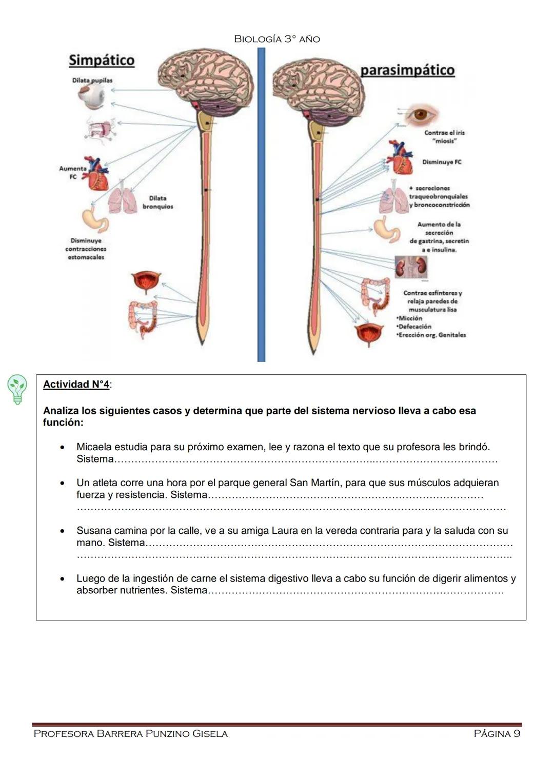 --- OCR Start ---
BIOLOGÍA 3º ΑΝΟ
Escuela N° 4-155 "Ernesto Pérez
Cuesta"
Biología
Alumno:
Año:
PROFESORA BARRERA PUNZINO GISELA
PÁGINA 1
--