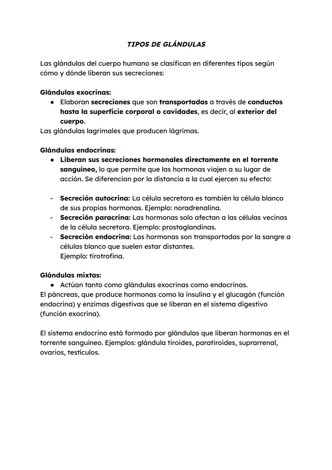 --- OCR Start ---
SISTEMA ENDOCRINO
Controla de forma hormonal mediante las hormonas
- Sustancias sintetizadas y expulsadas por órganos espe