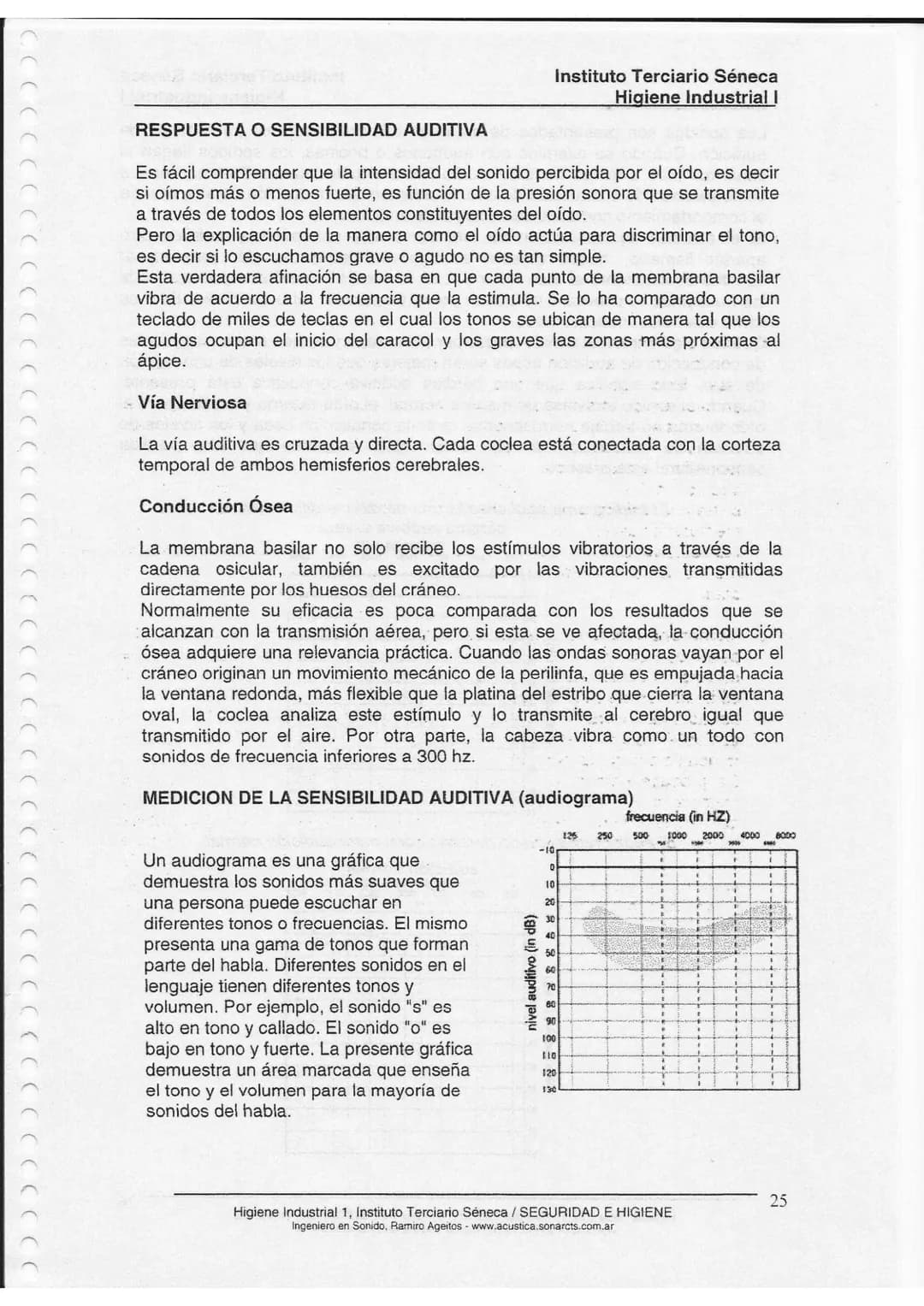 CCCCCCCCC
))))))))))))))))))))))))))))
Instituto Terciario Séneca
Higiene Industrial I
Unidad 2
Fisiología de la Audición
Unidad 2:
Estru