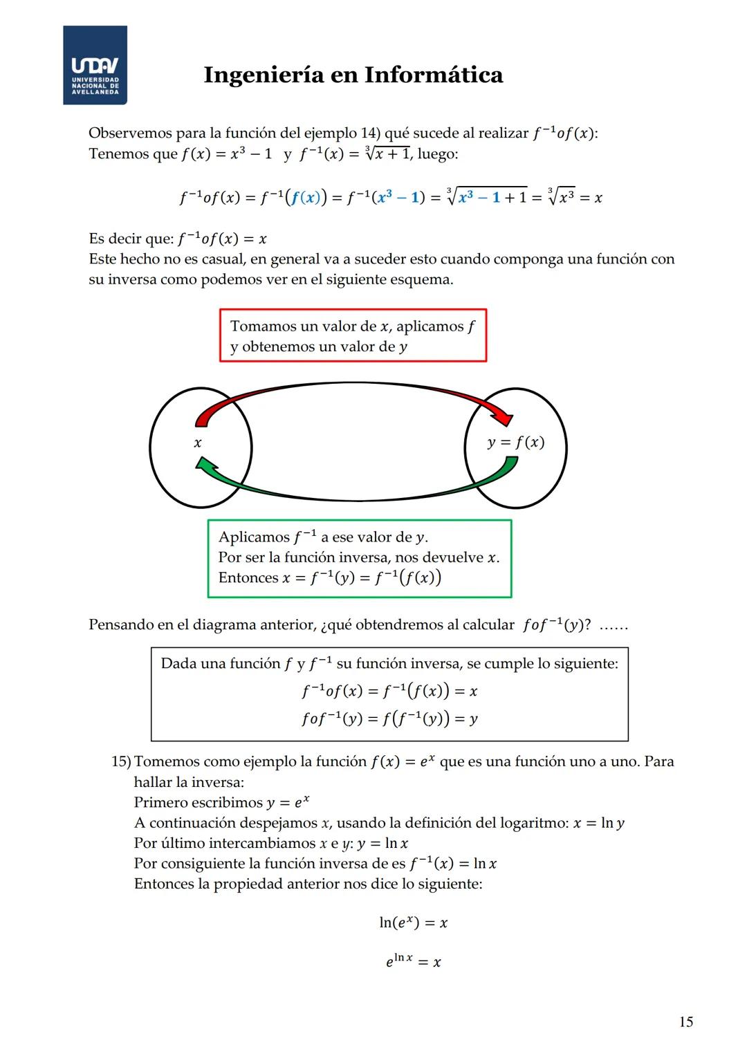 # Ingeniería en Informática
* El área de un triángulo equilátero es $A = \frac{\sqrt{3}}{4}a^2$, el área depende únicamente de una variable