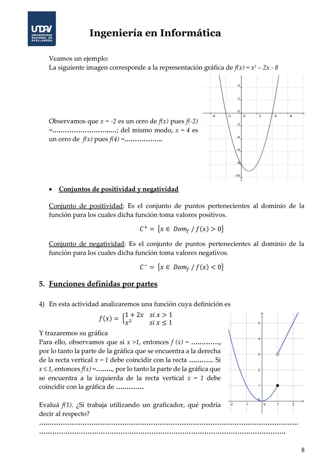 # Ingeniería en Informática
* El área de un triángulo equilátero es $A = \frac{\sqrt{3}}{4}a^2$, el área depende únicamente de una variable