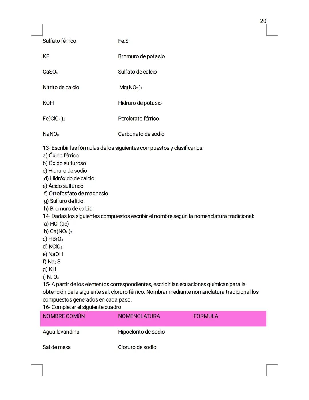 PROF. ALEJANDRA PALOMEQUE
PROF. DINA STUMM
# FORMACION
# DE
# COMPUESTOS
# INORGANICOS
OXIDOS, HIDRUROS, HIDROXIDOS,
HIDRACIDOS, OXOACIDOS