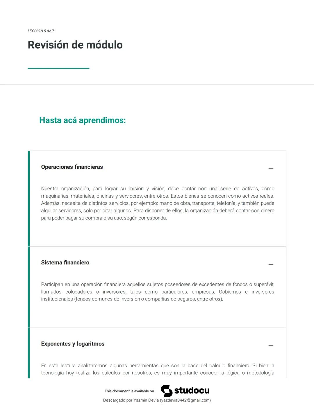 # ANÁLISIS
# CUANTITATIVO
# FINANCIERO
This document is available on
Descargado por Jazmín Devia (yazdevia8442@gmail.com)
studocu # LECCI