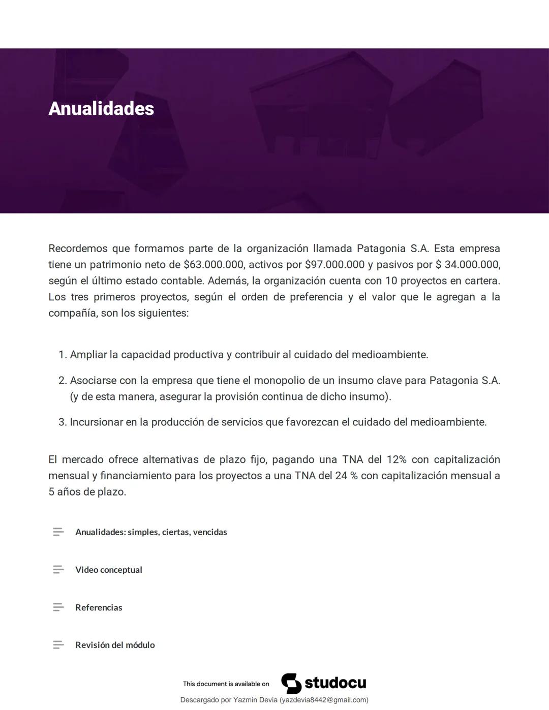 # ANÁLISIS
# CUANTITATIVO
# FINANCIERO
This document is available on
Descargado por Jazmín Devia (yazdevia8442@gmail.com)
studocu # LECCI