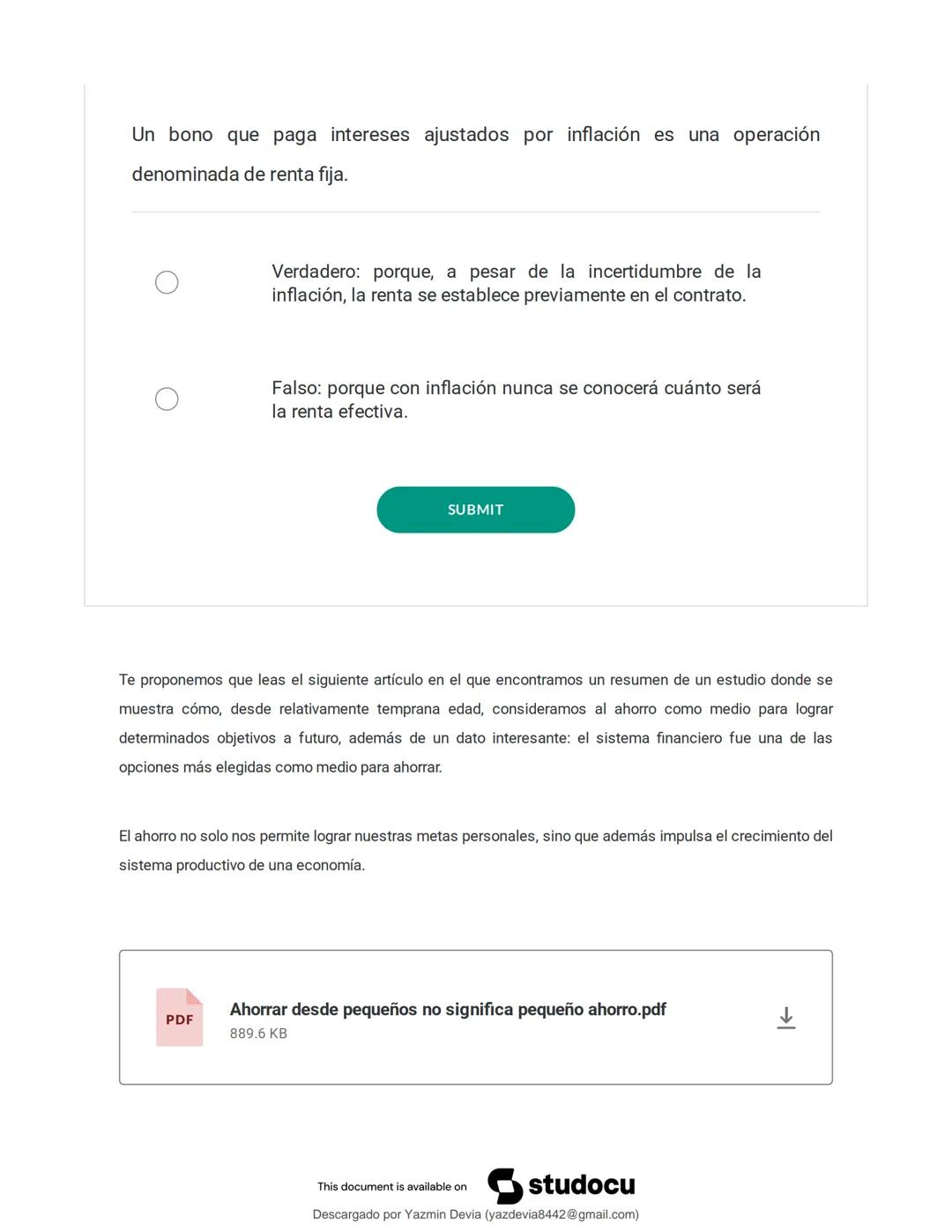 # ANÁLISIS
# CUANTITATIVO
# FINANCIERO
This document is available on
Descargado por Jazmín Devia (yazdevia8442@gmail.com)
studocu # LECCI