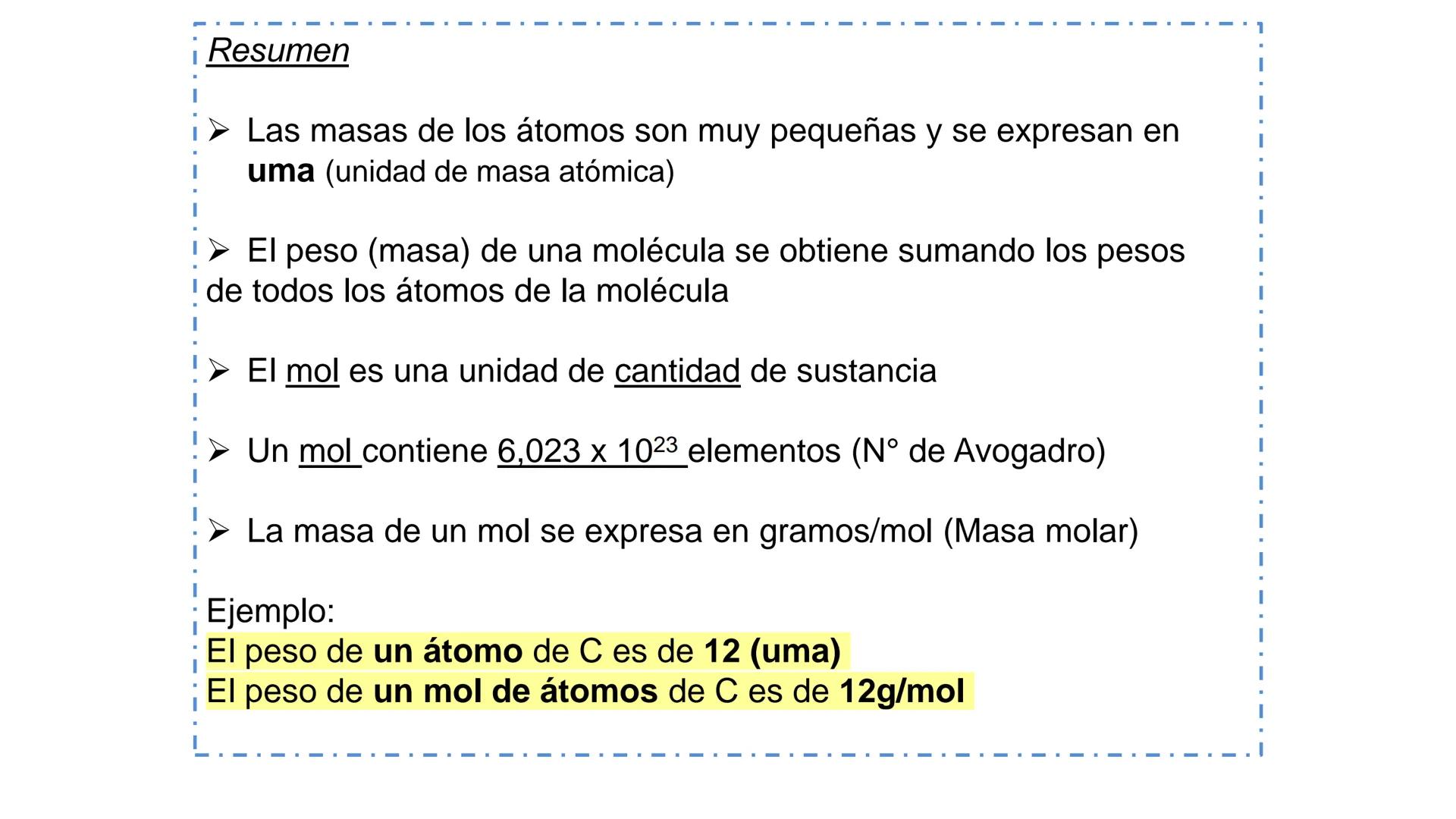 # Teórico-Práctico N° 2
Peso atómico. Peso relativo.
Concepto de mol. Masa molar.
Reacciones químicas. Equilibrio químico.
Estequiometría.