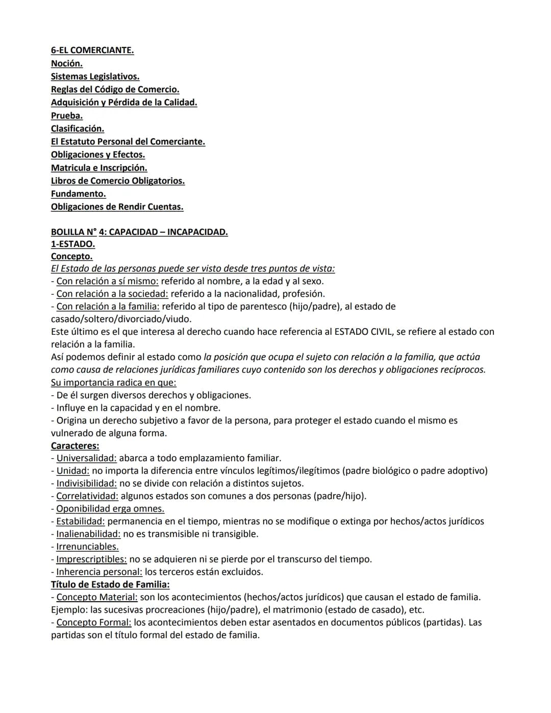 DERECHO PRIVADO I.
BOLILLA N°1 - EL DERECHO.
1-DERECHO EN GENERAL. Concepto:
El derecho es un conjunto de normas constituidas por normas
